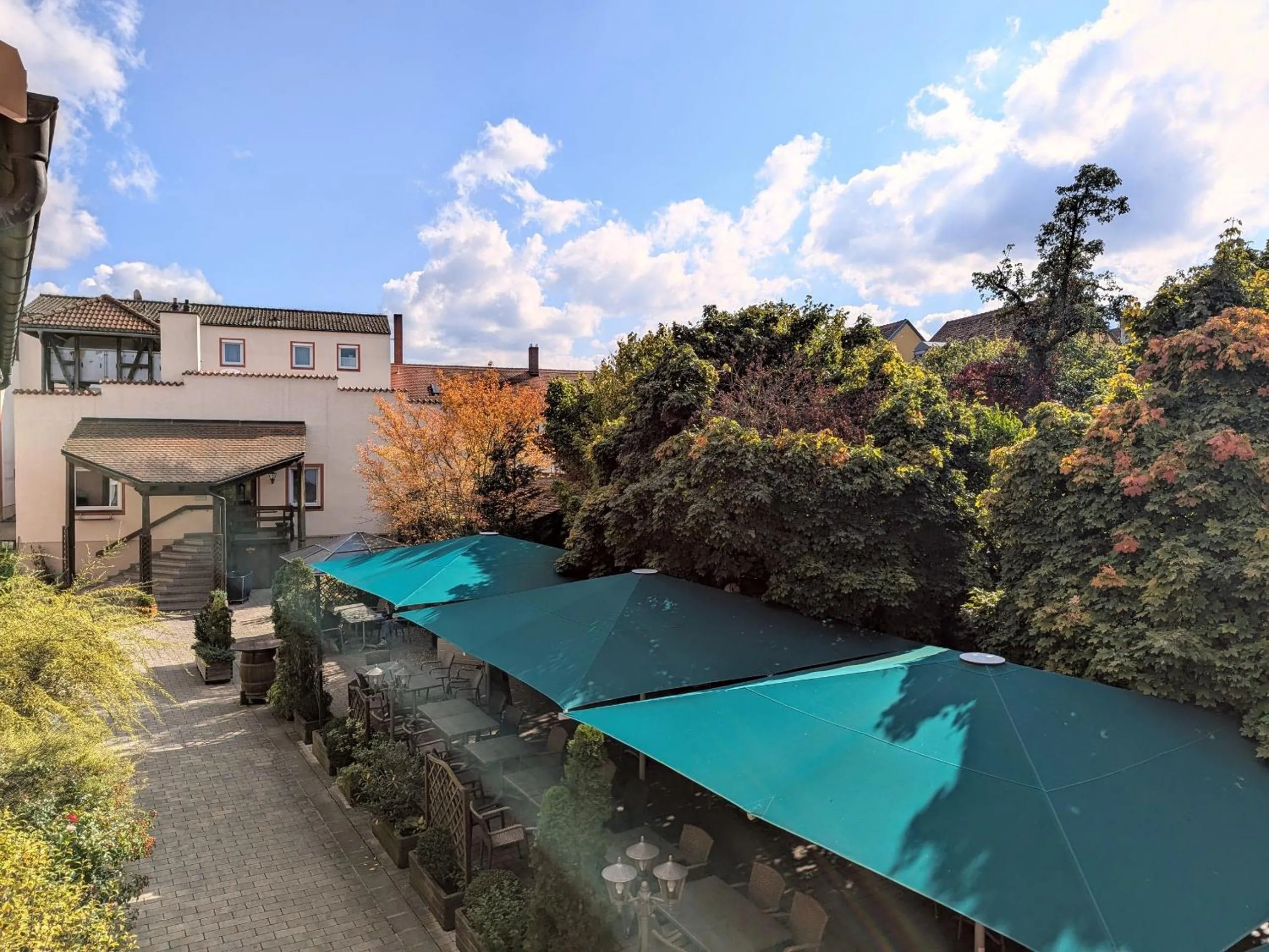 Inner courtyard view in Hotel Brauerei Gasthof Höhn