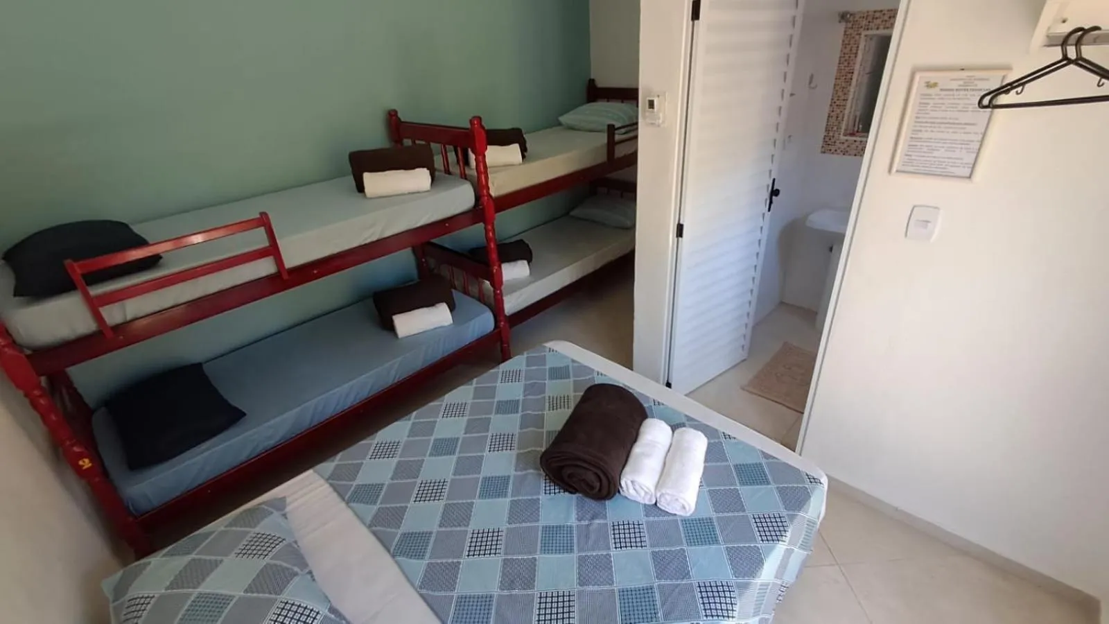 Bed in Suítes Cantinho do Sossego Ubatuba