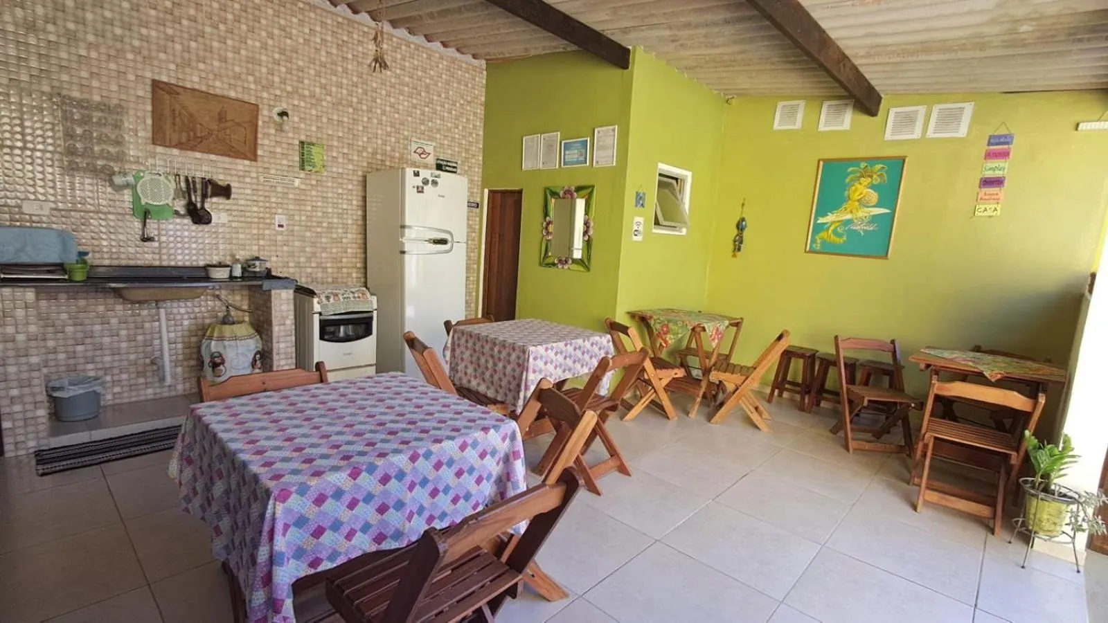 Kitchen or kitchenette in Suítes Cantinho do Sossego Ubatuba