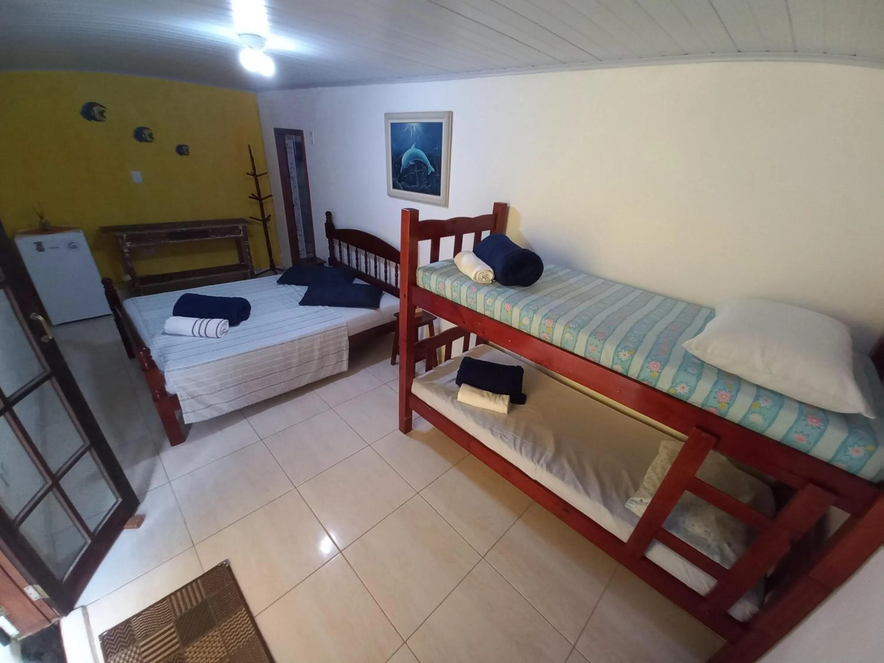 Bed in Suítes Cantinho do Sossego Ubatuba