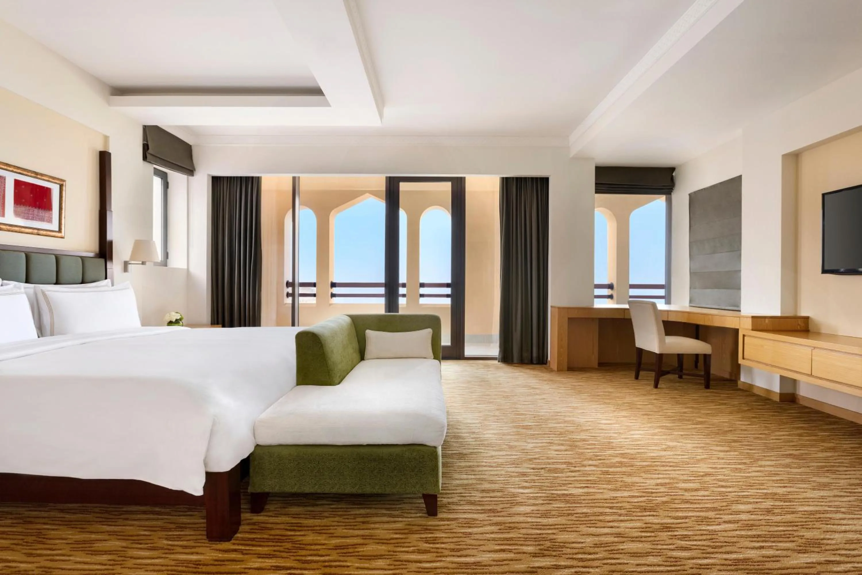 Bed in Hilton Muscat Al Bandar