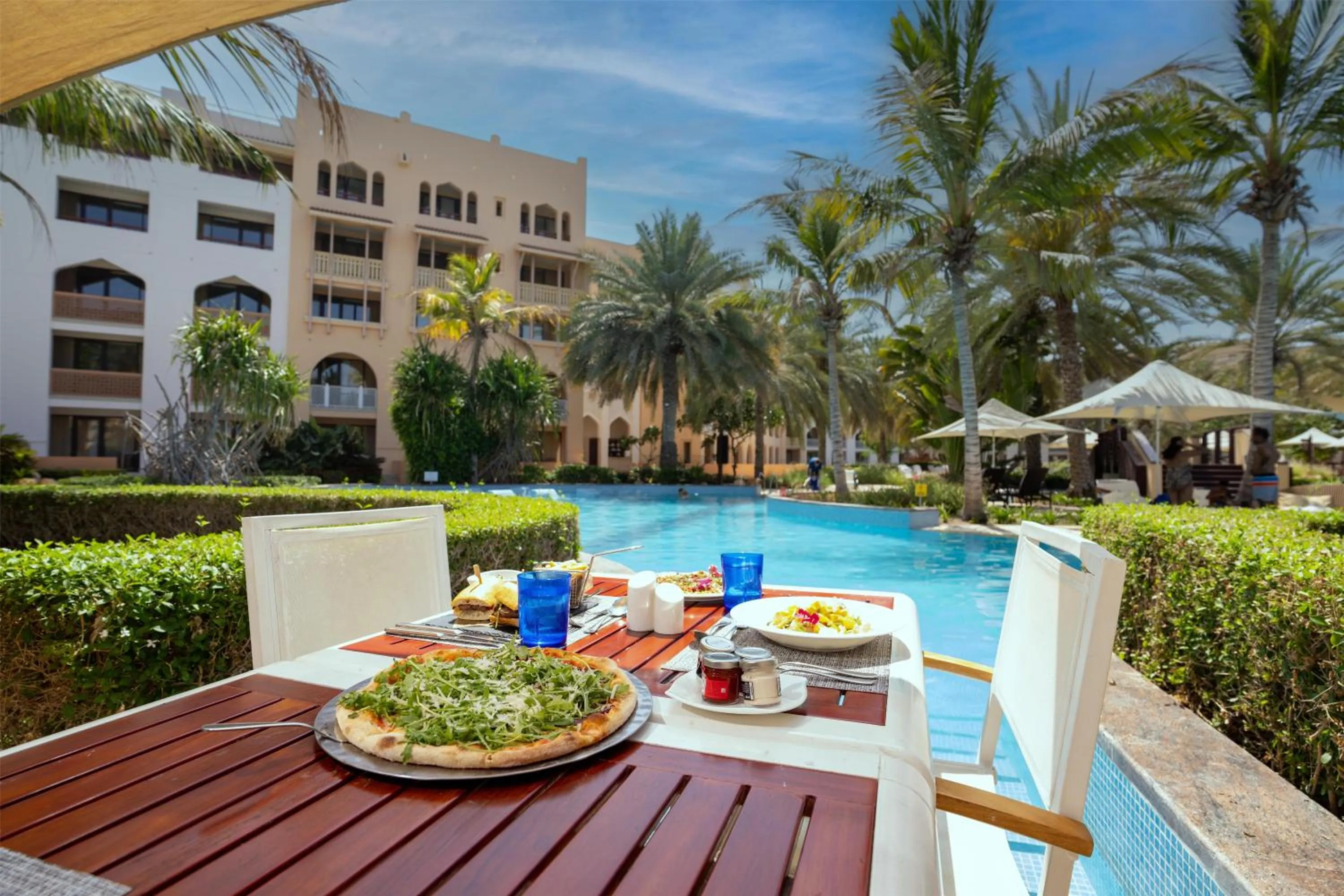 Dining area in Hilton Muscat Al Bandar