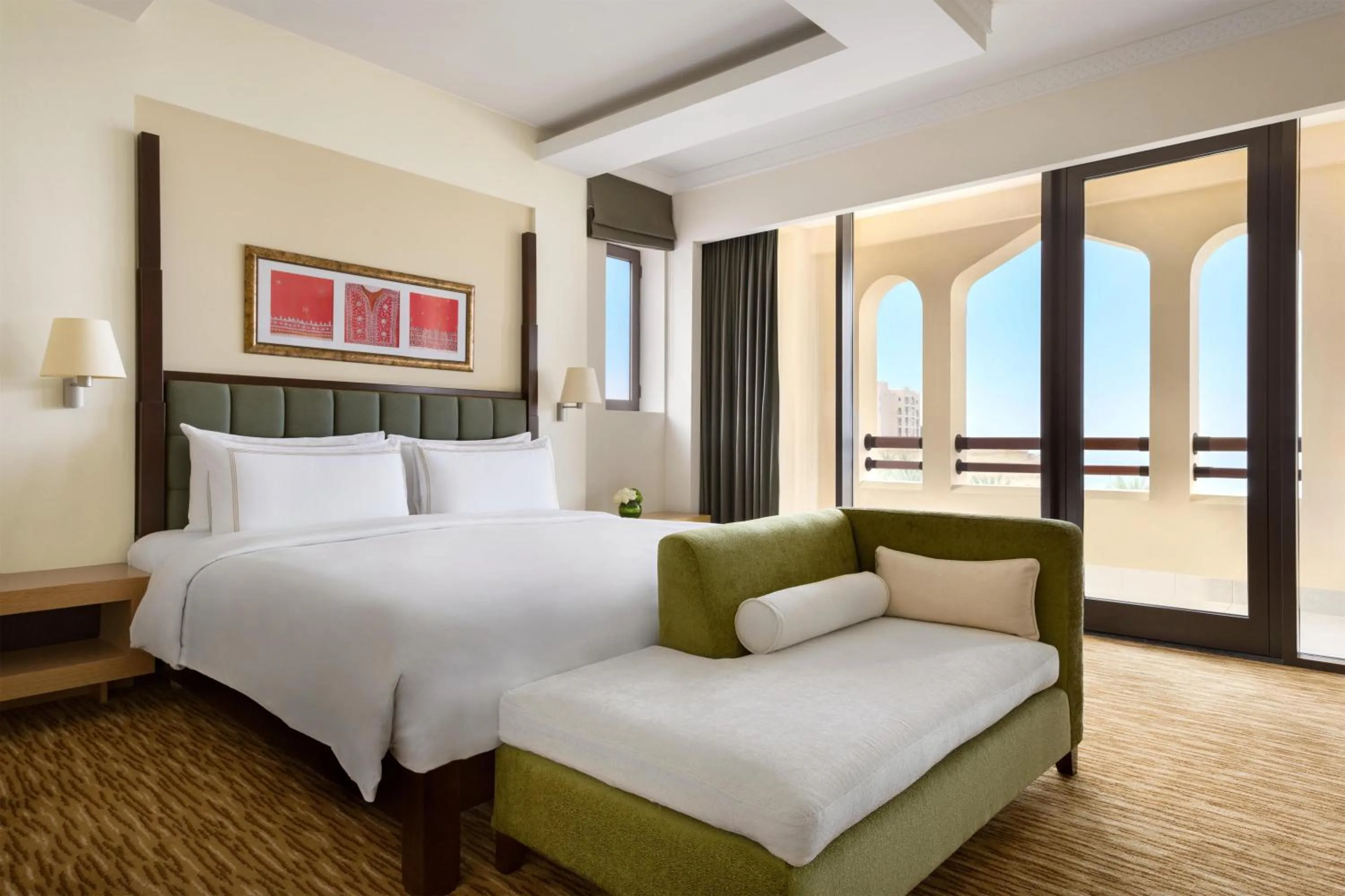 Bed in Hilton Muscat Al Bandar