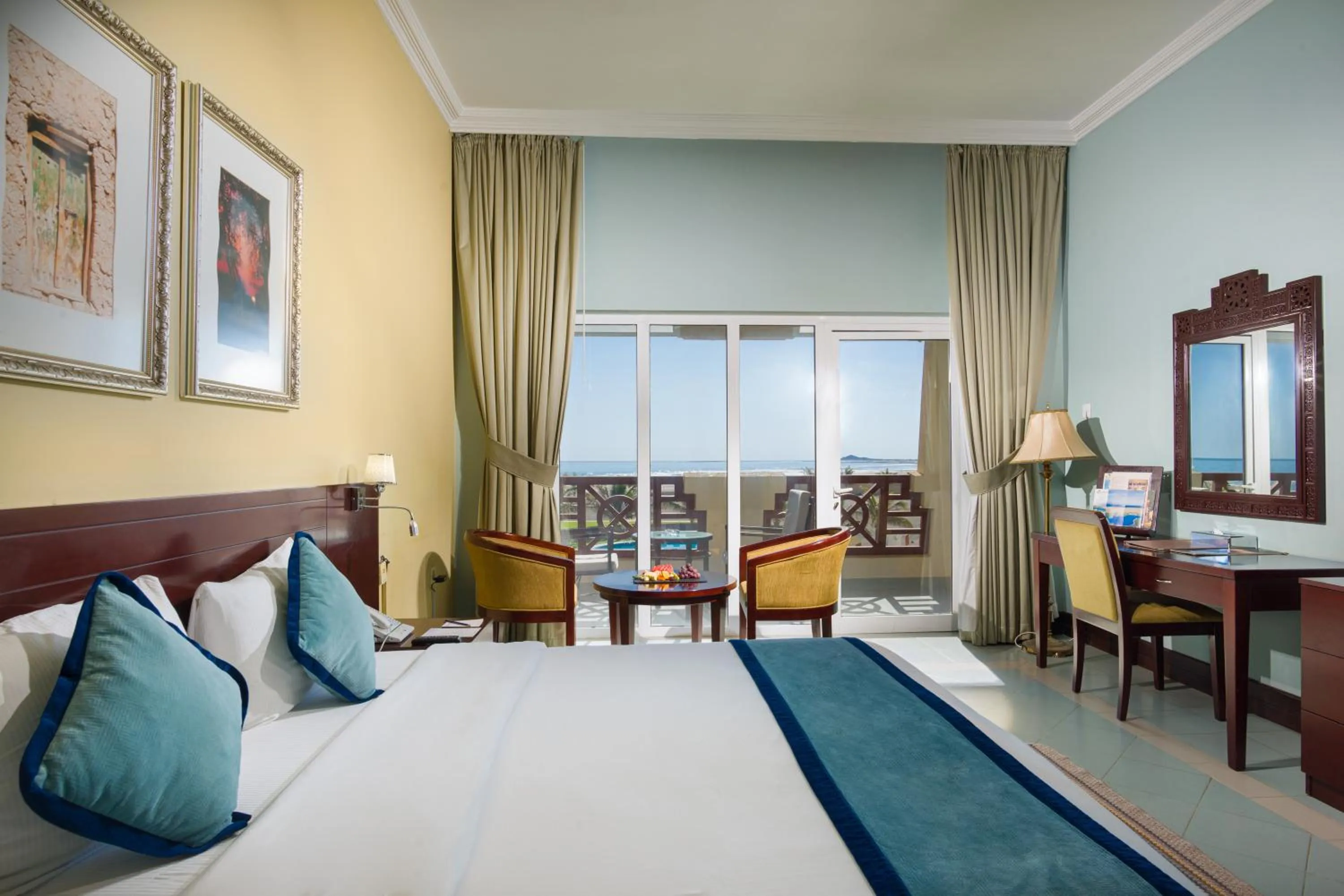 Bed in Masira Island Resort