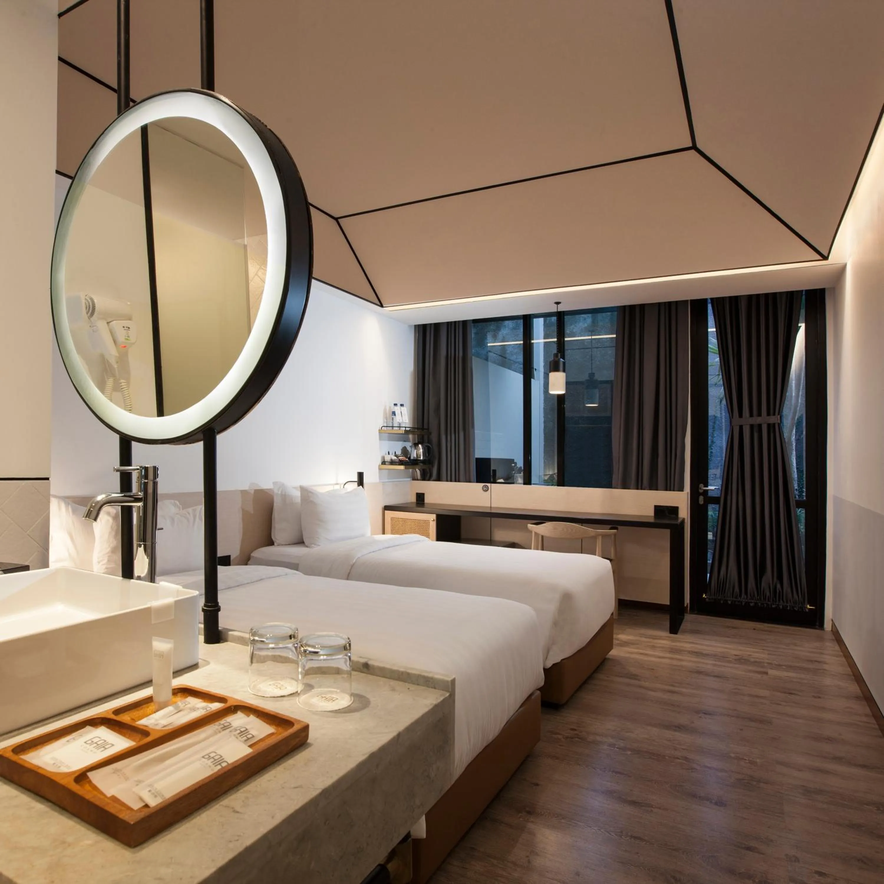 Bed in GAIA Cosmo Hotel