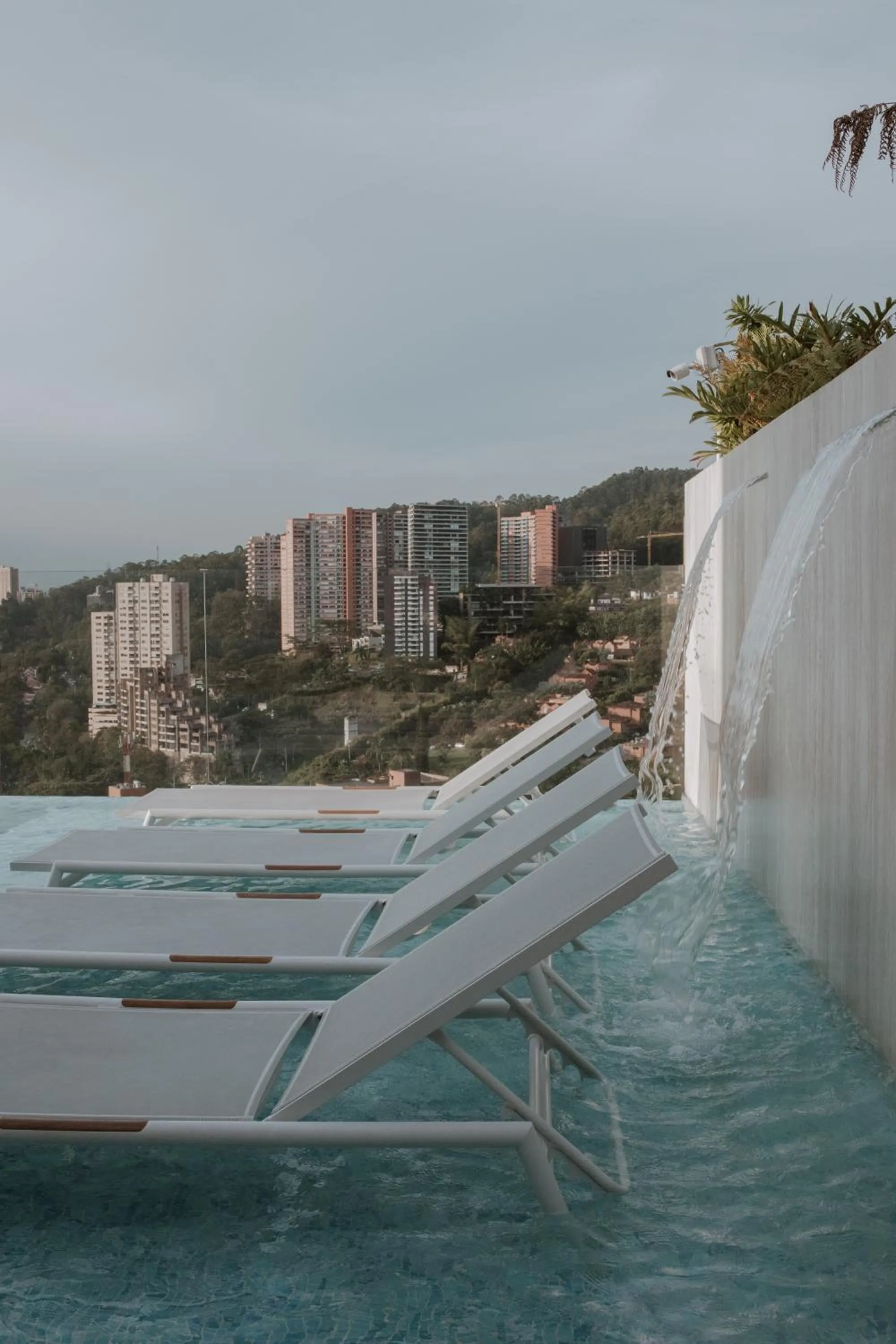 Pool view in Binn Hotel