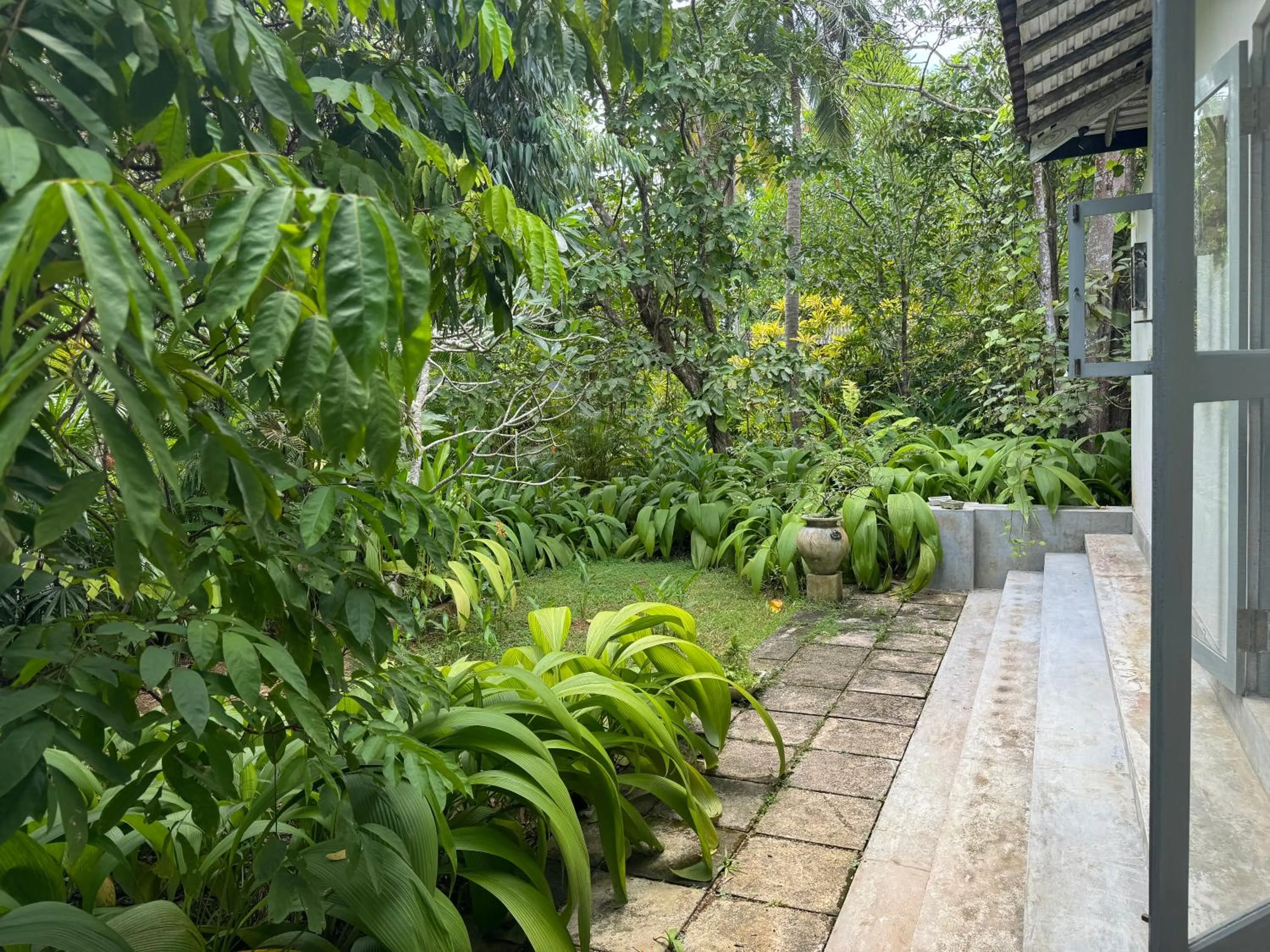 Garden view in Ginganga Lodge