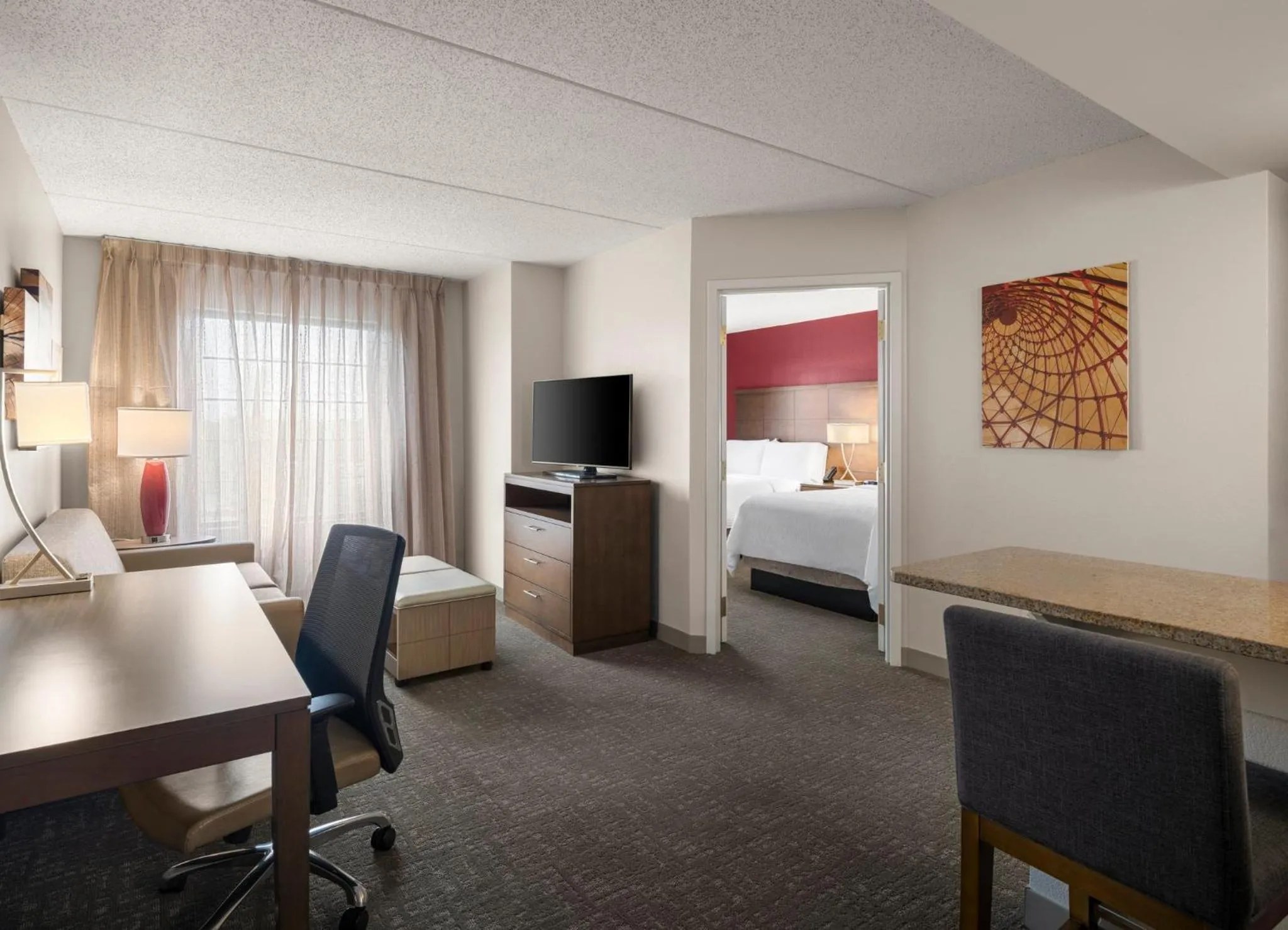 Photo of the whole room, Bed in Staybridge Suites Indianapolis-Airport by IHG