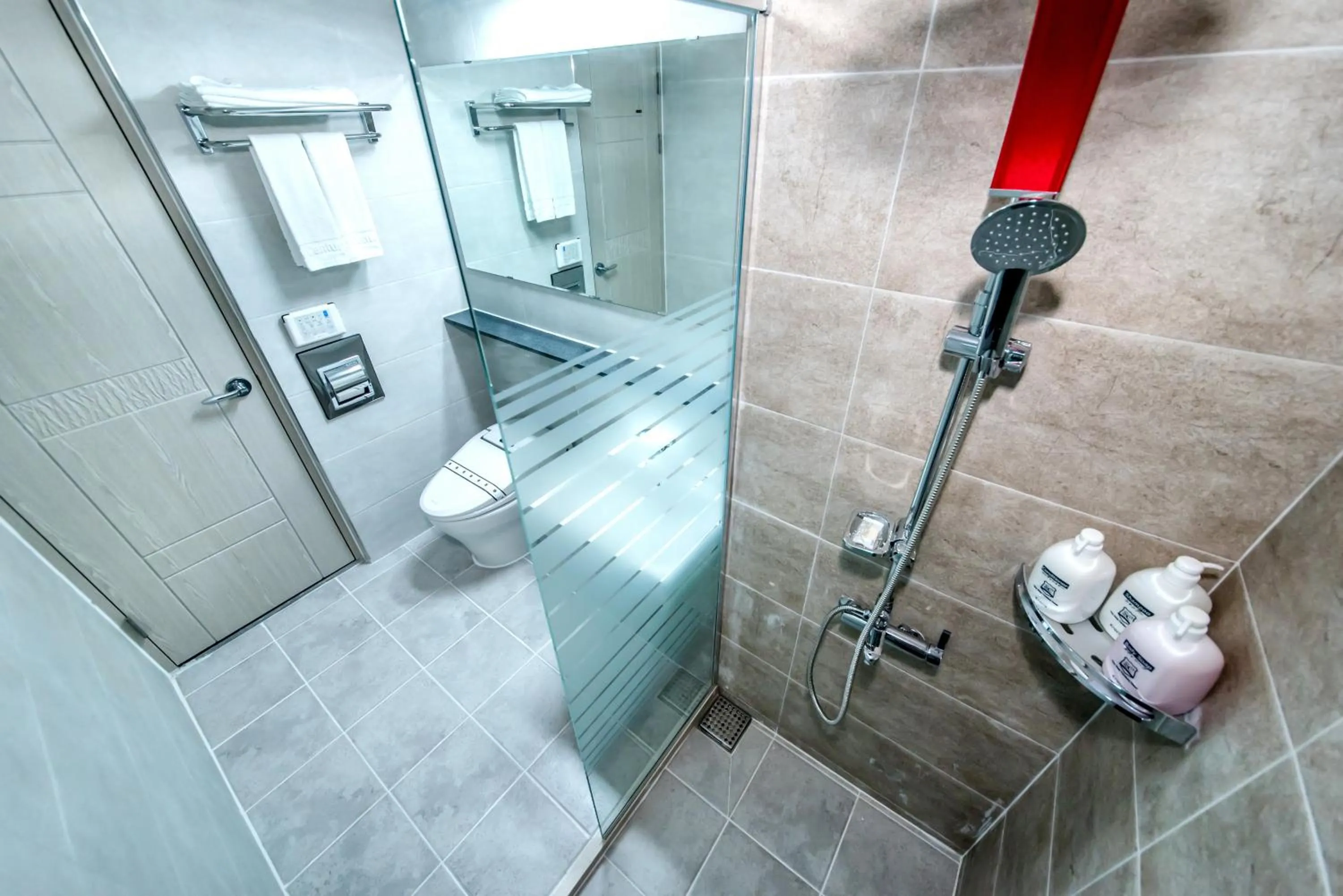 Shower in The Stay Century Hotel