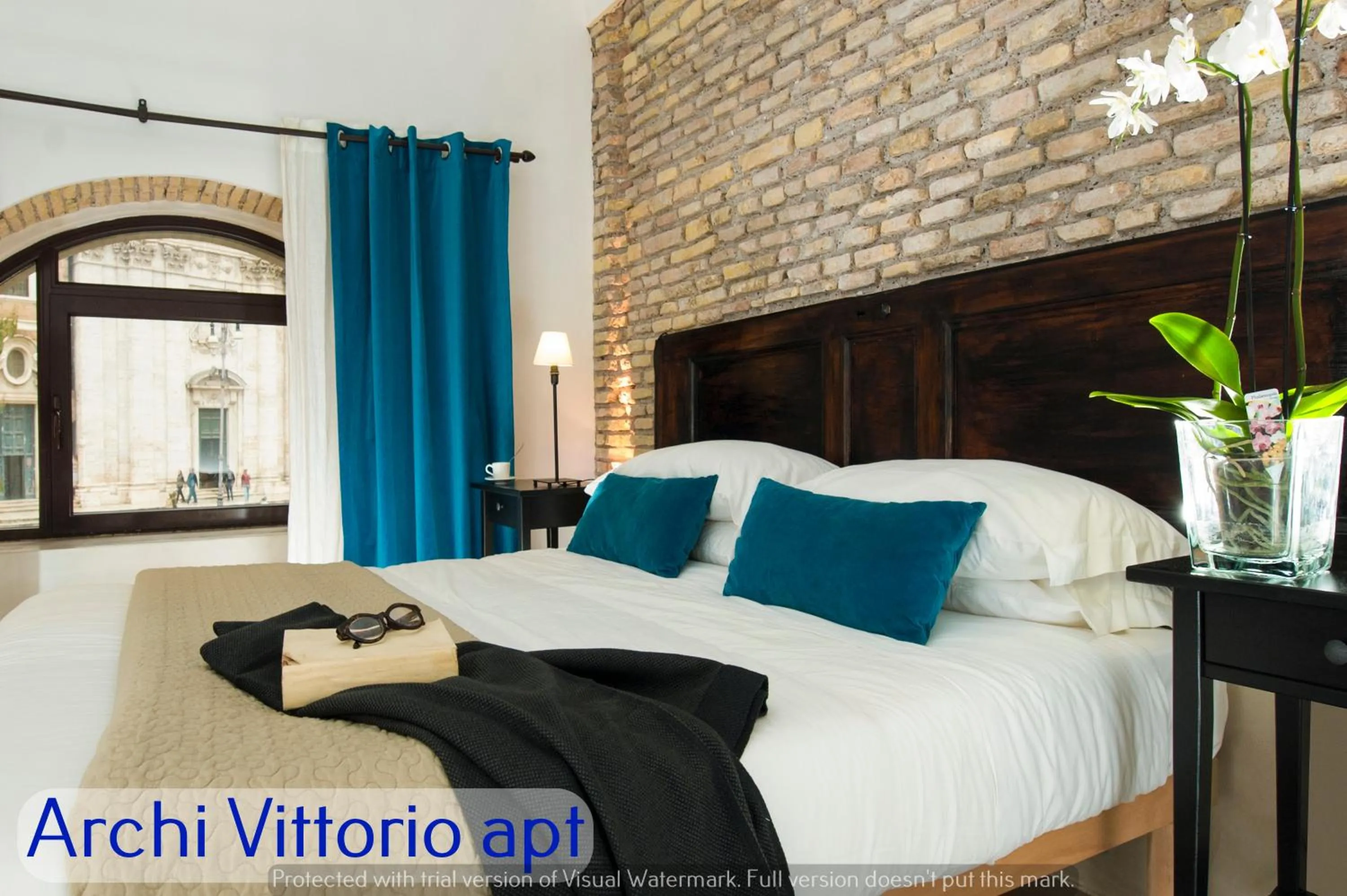 Bedroom, Bed in Corso Vittorio Apartments