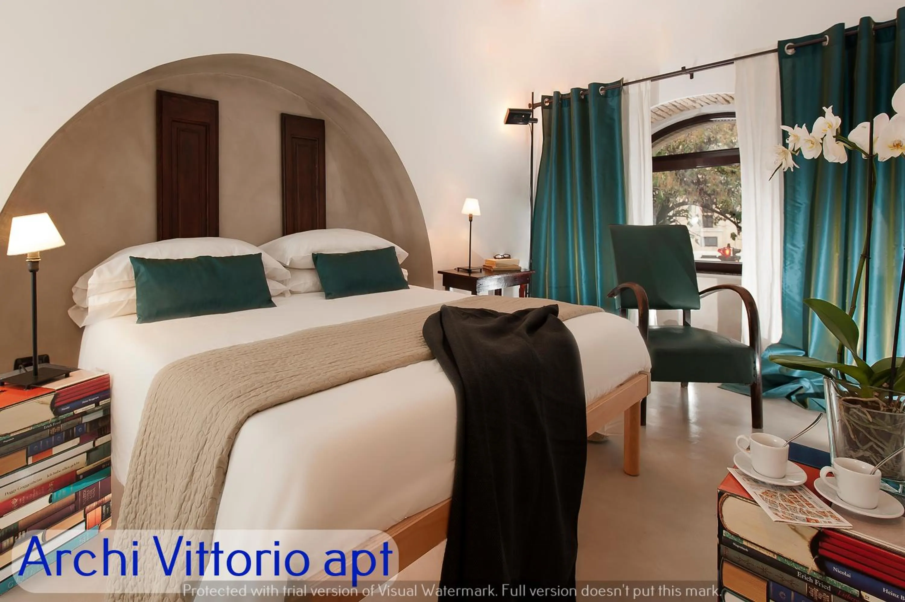 Bedroom, Bed in Corso Vittorio Apartments