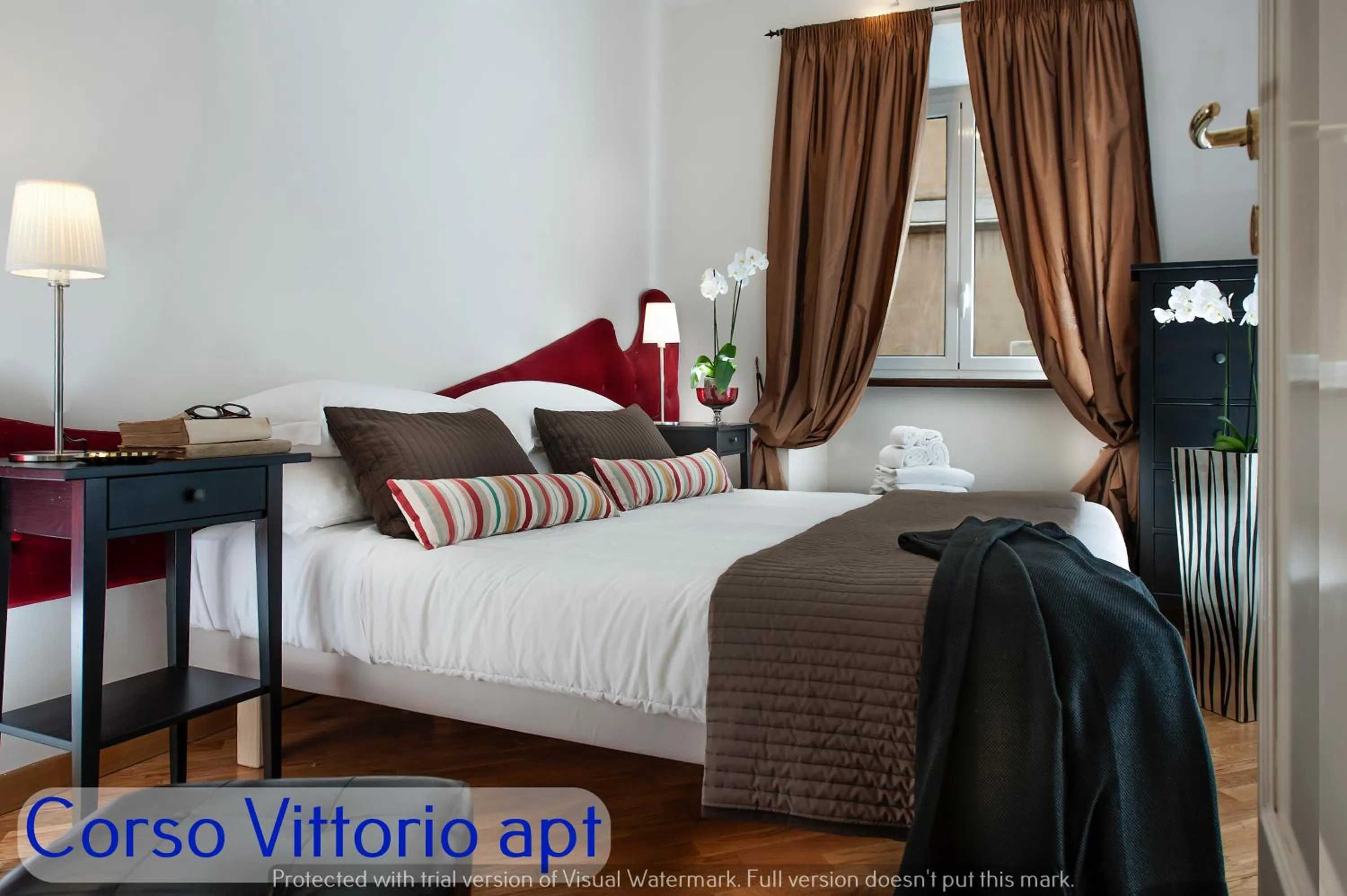 Bedroom, Bed in Corso Vittorio Apartments
