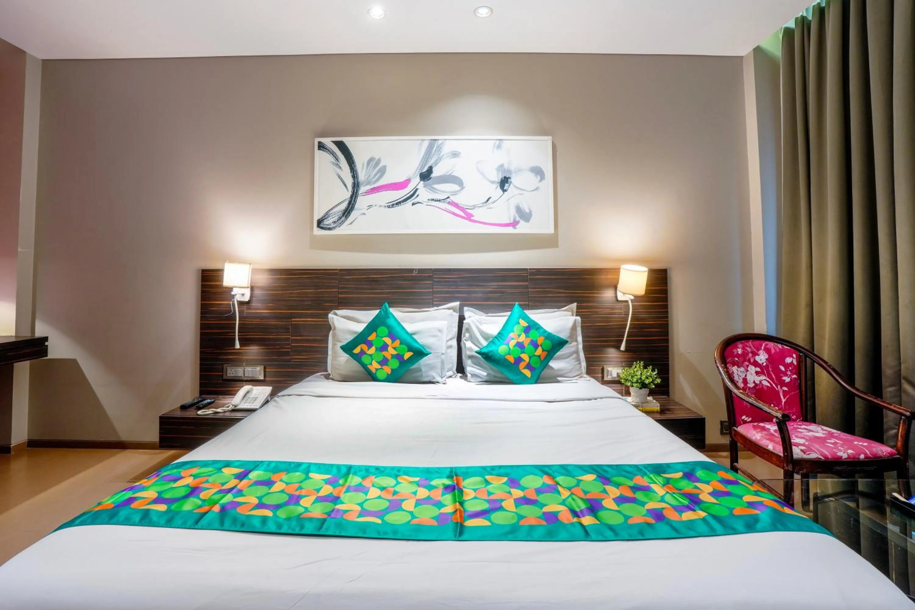 Bedroom, Bed in Treebo Premium Niraali Executive, Hinjewadi