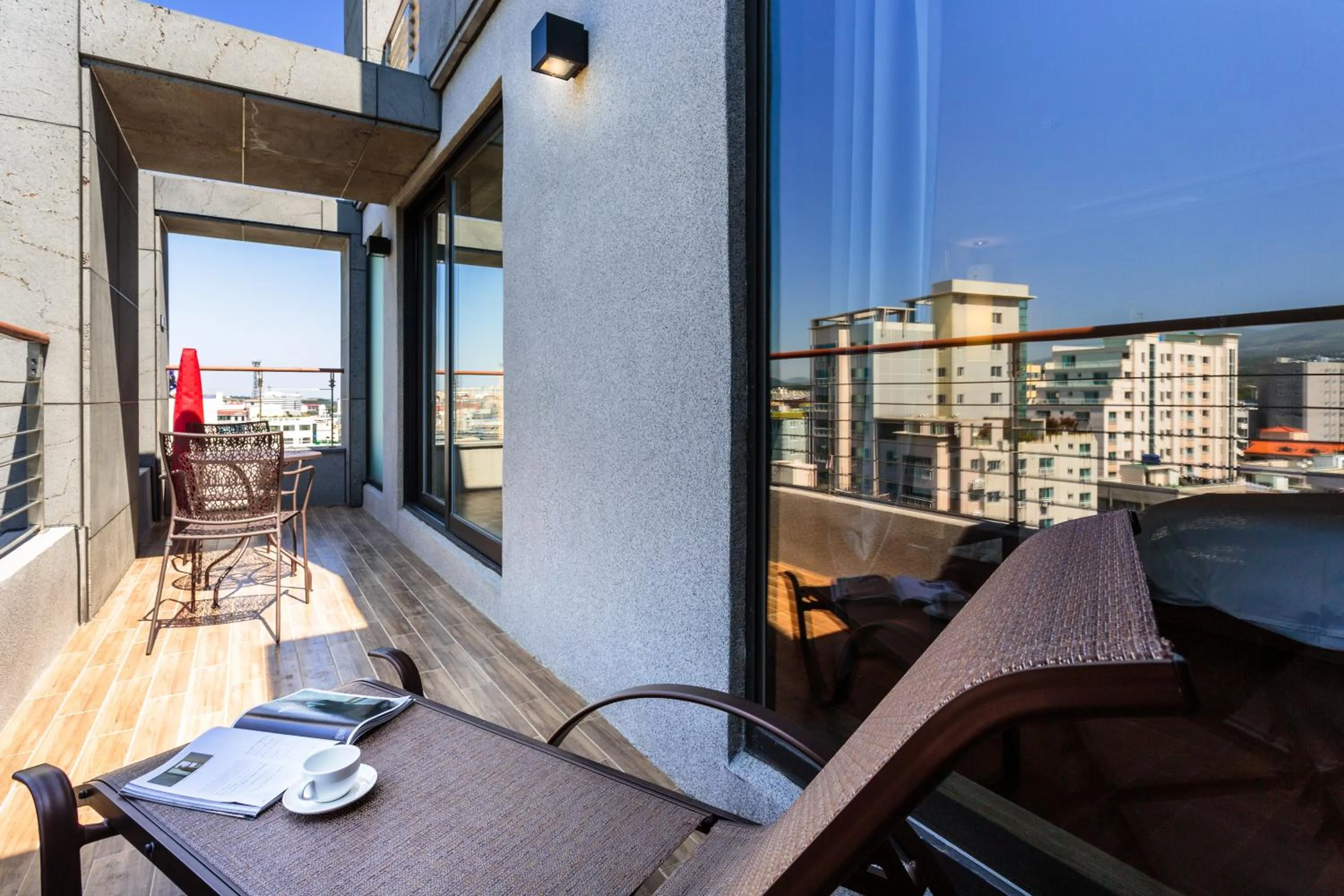 Balcony/Terrace in Hotel Alegria Seogwipo