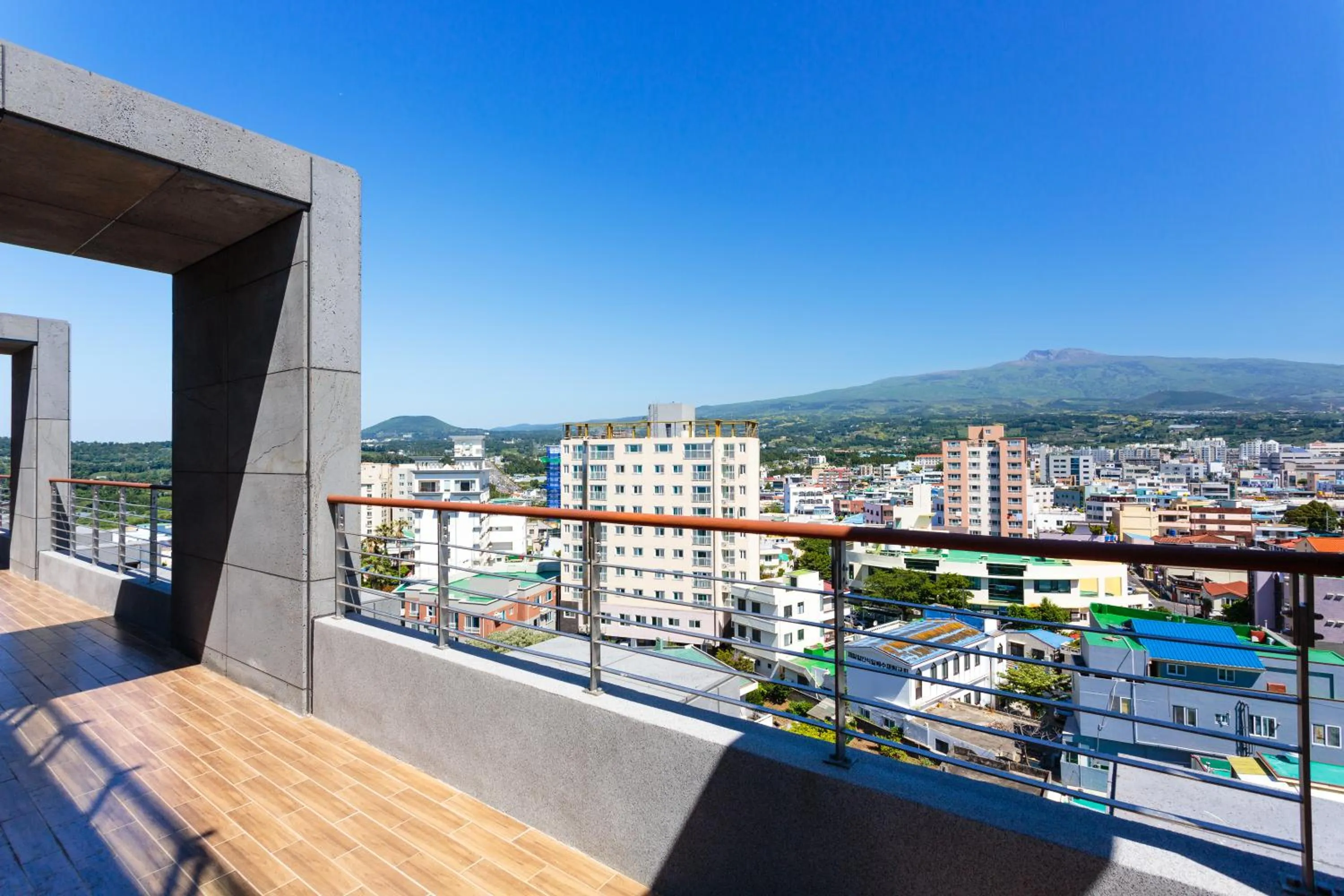 City view, Balcony/Terrace in Hotel Alegria Seogwipo