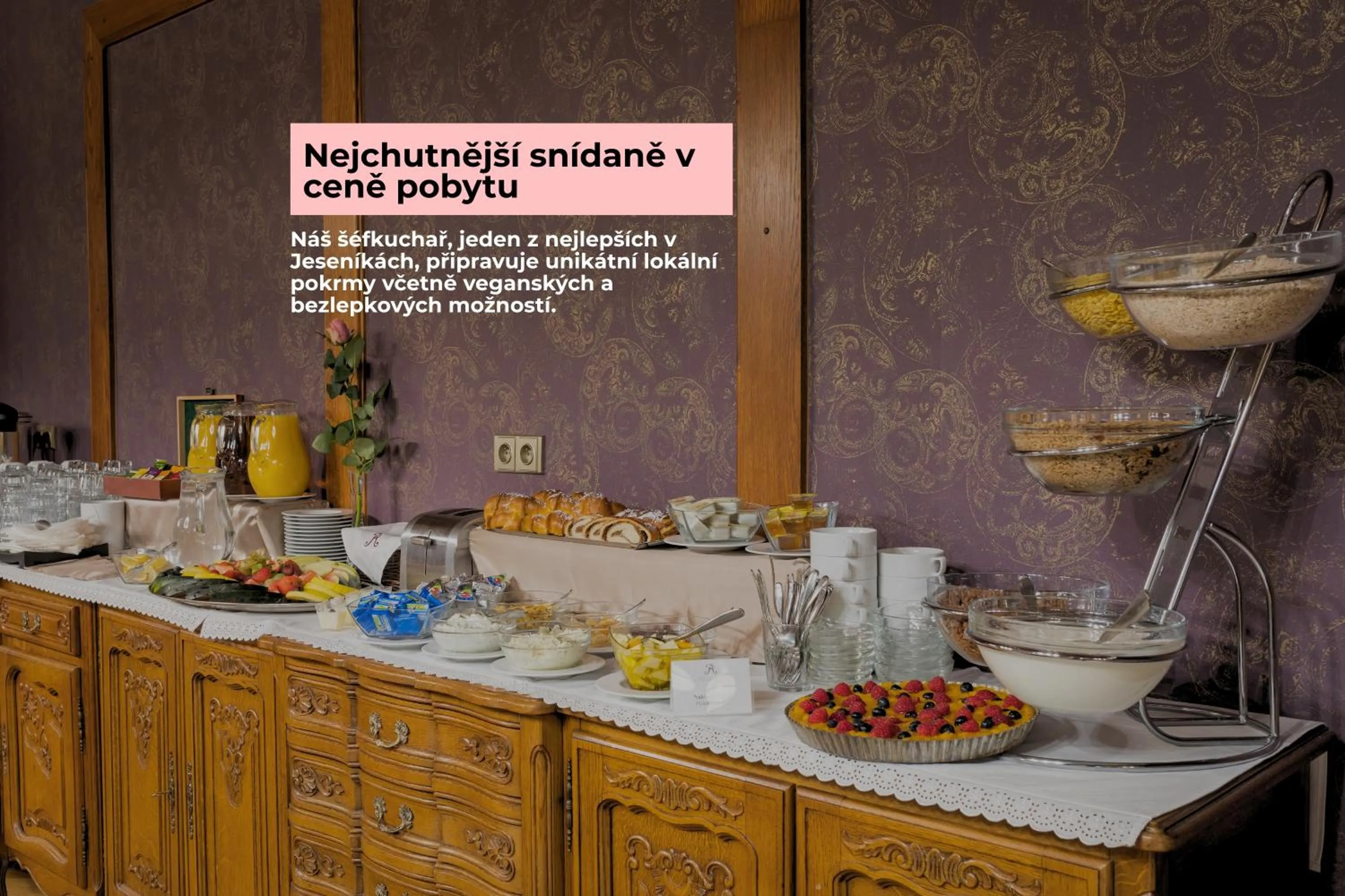 Breakfast in Wellness & Spa hotel Villa Regenhart