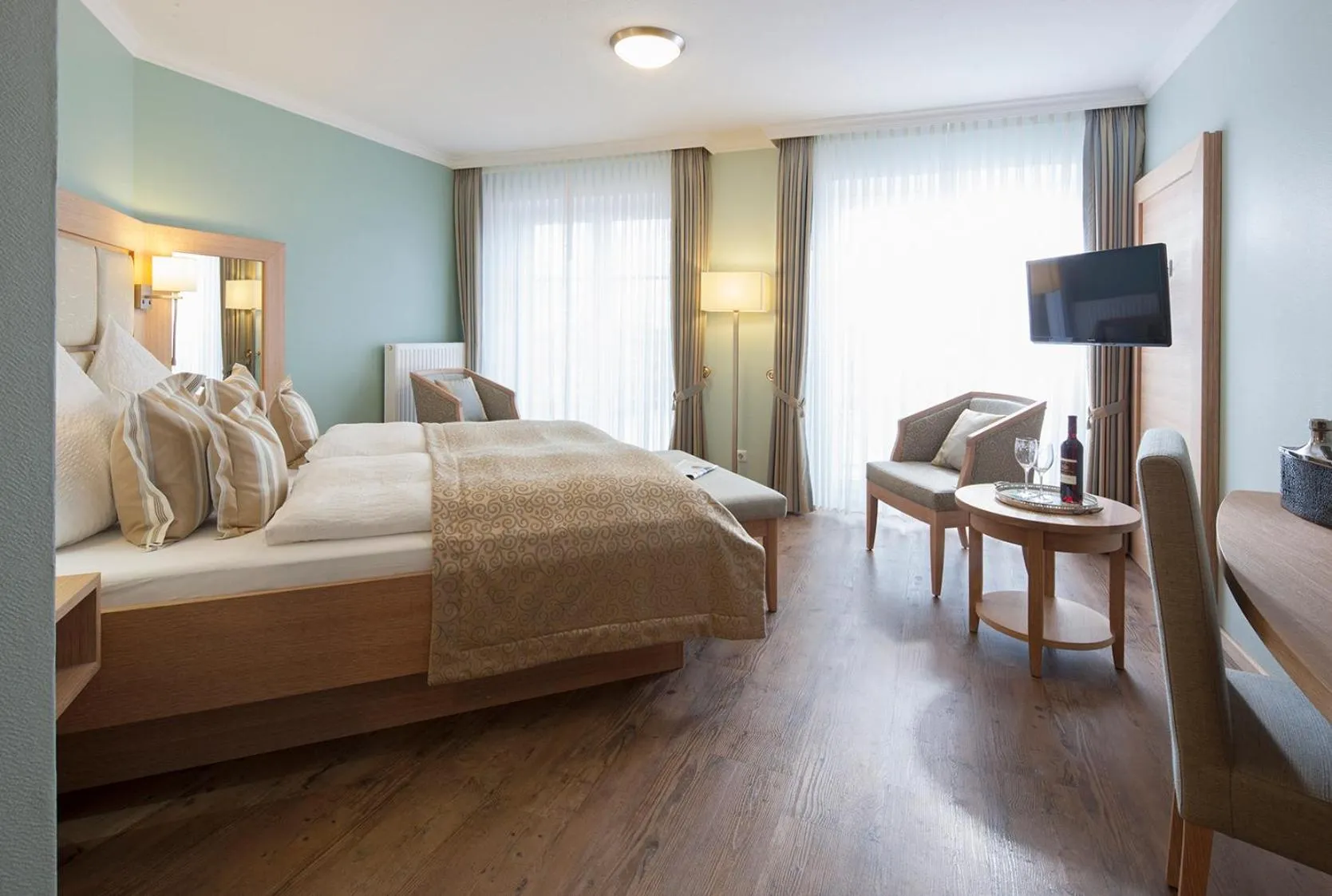 Bed in Hotel Neuwarft