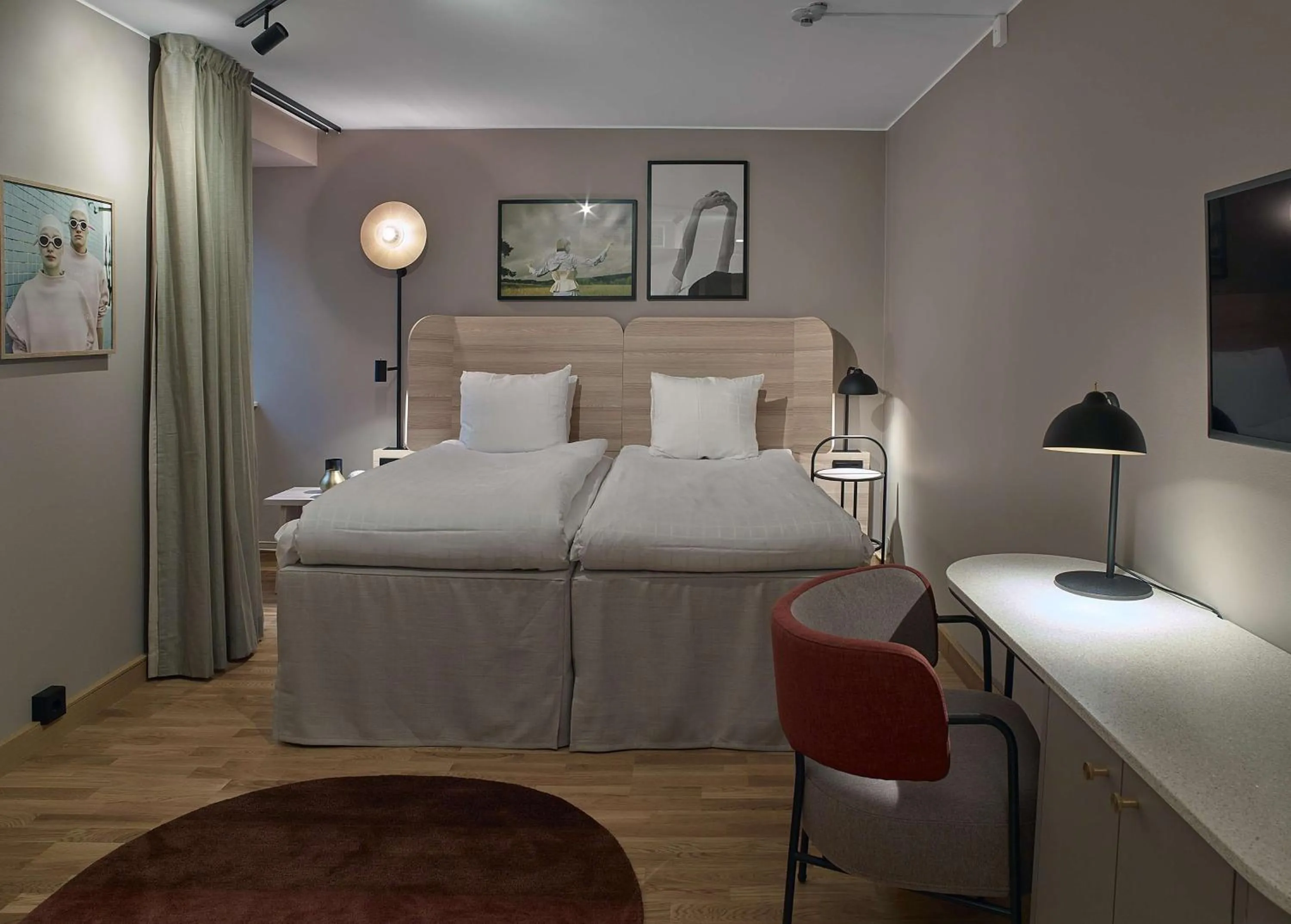 Bedroom, Bed in Scandic Klara