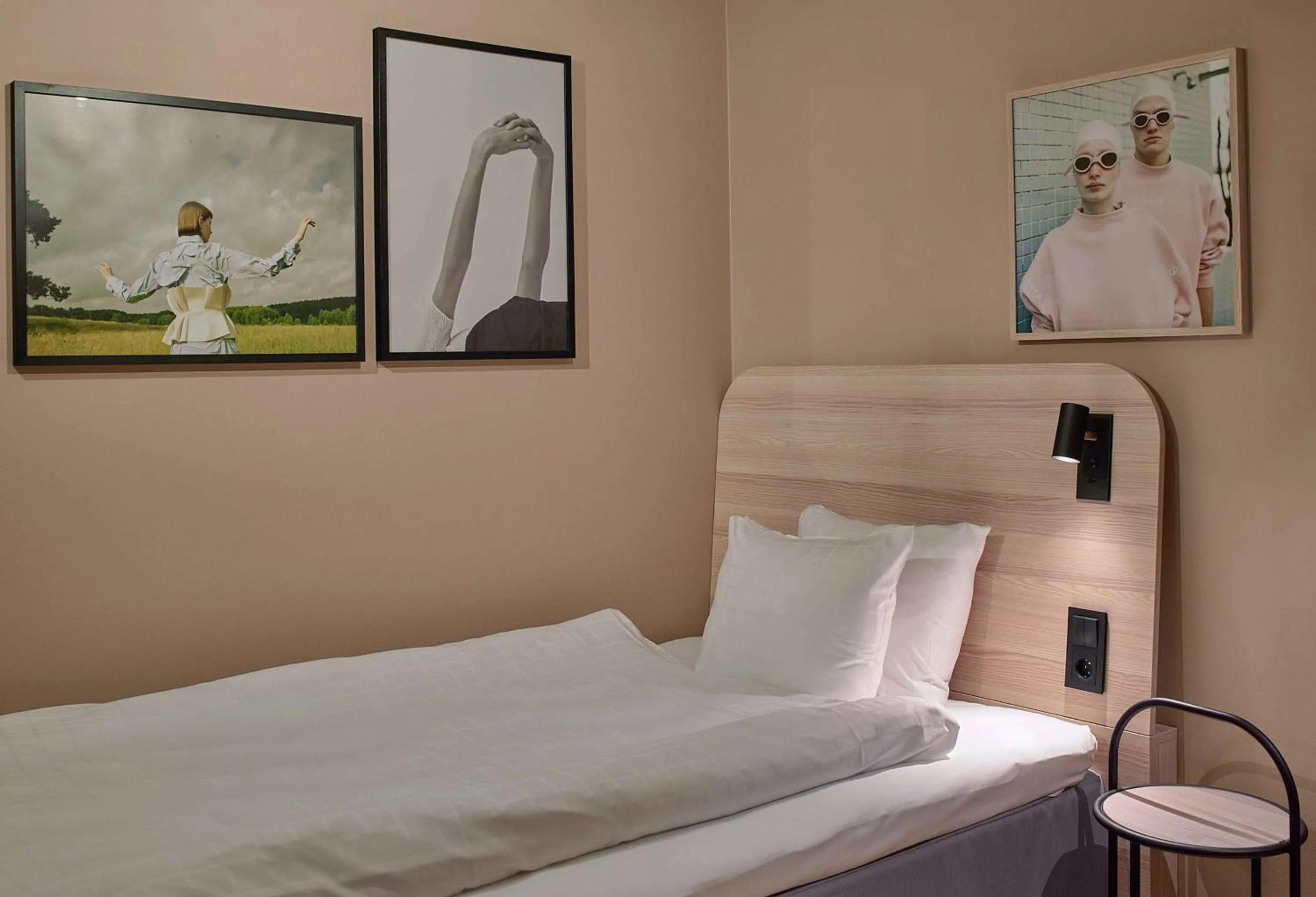 Bedroom, Bed in Scandic Klara