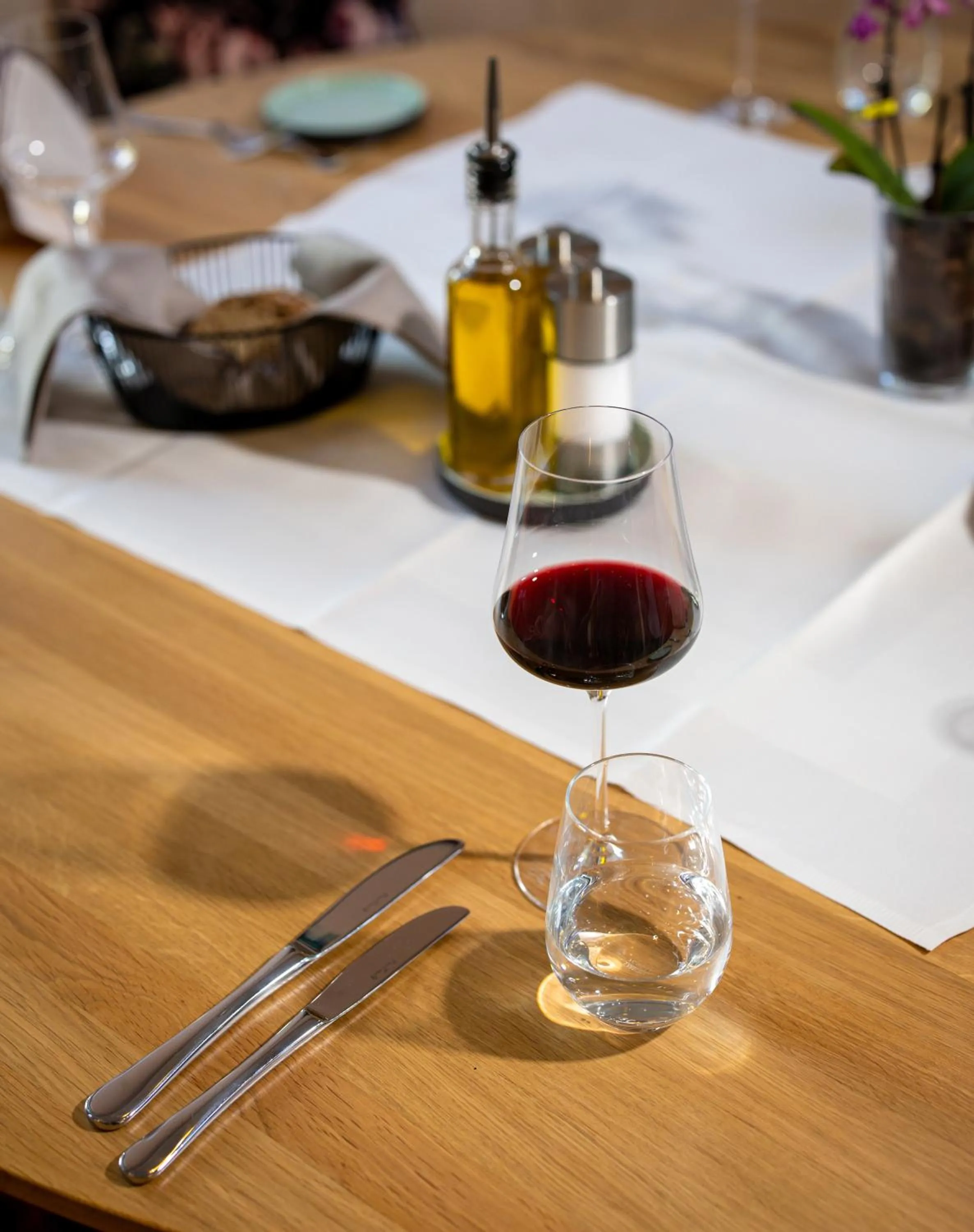 Food and drinks in b-smart hotel Widnau