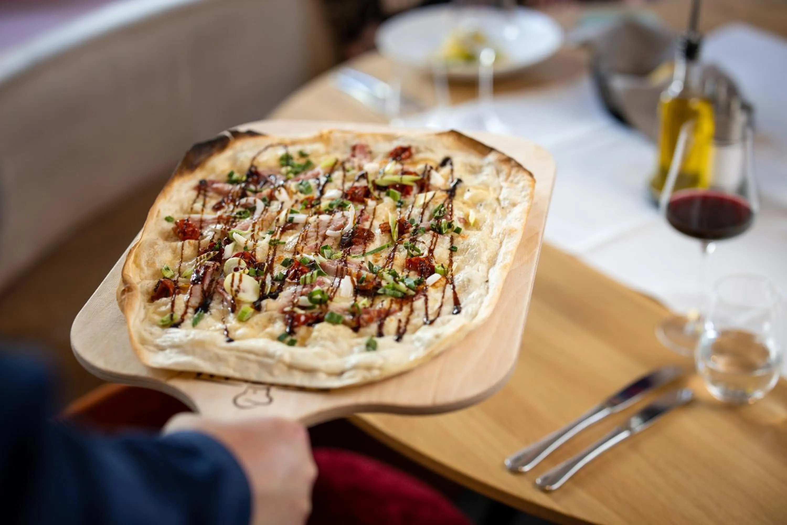 Food and drinks in b-smart hotel Widnau