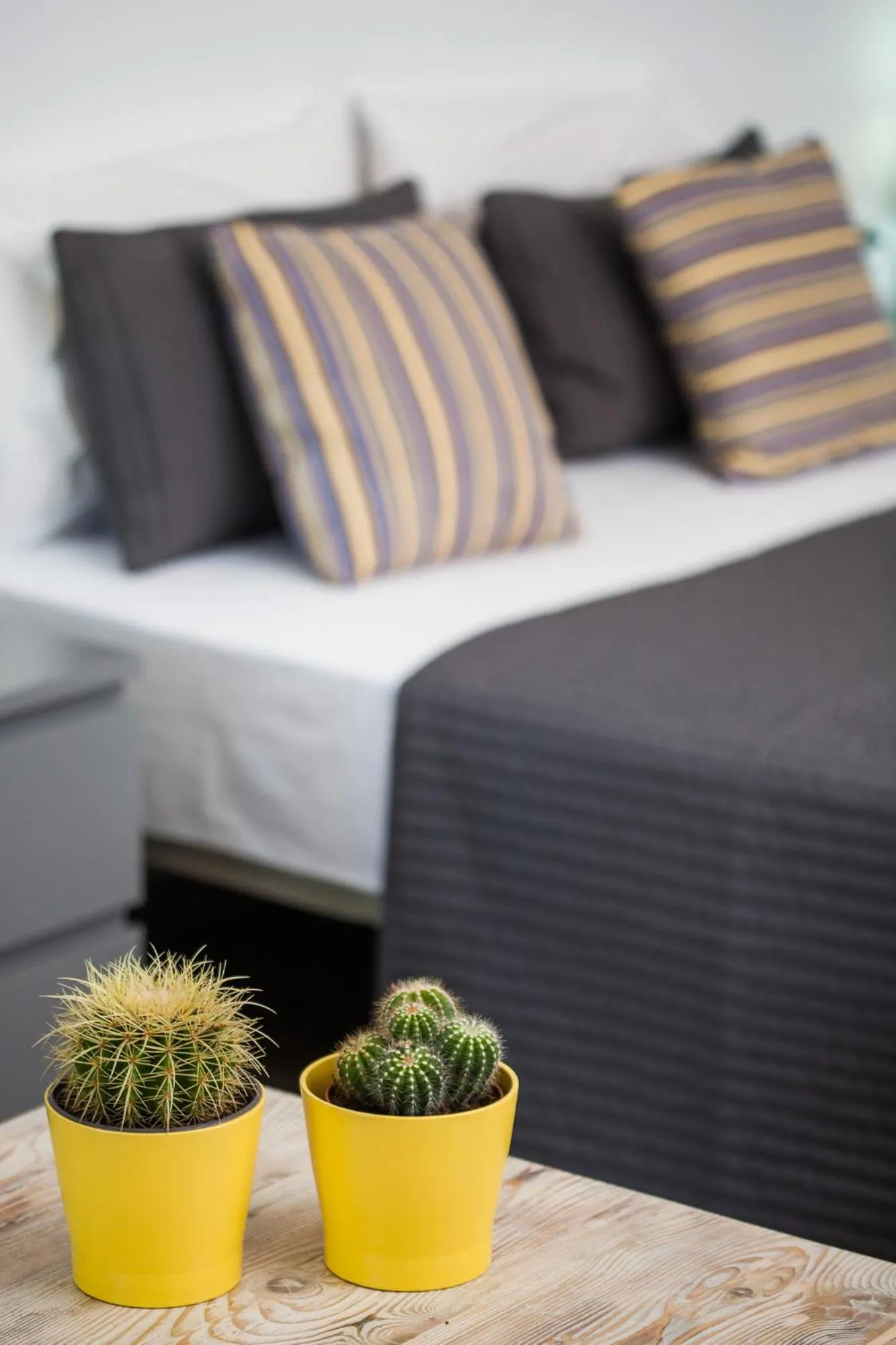 Bed in Olive Mykonos Villas