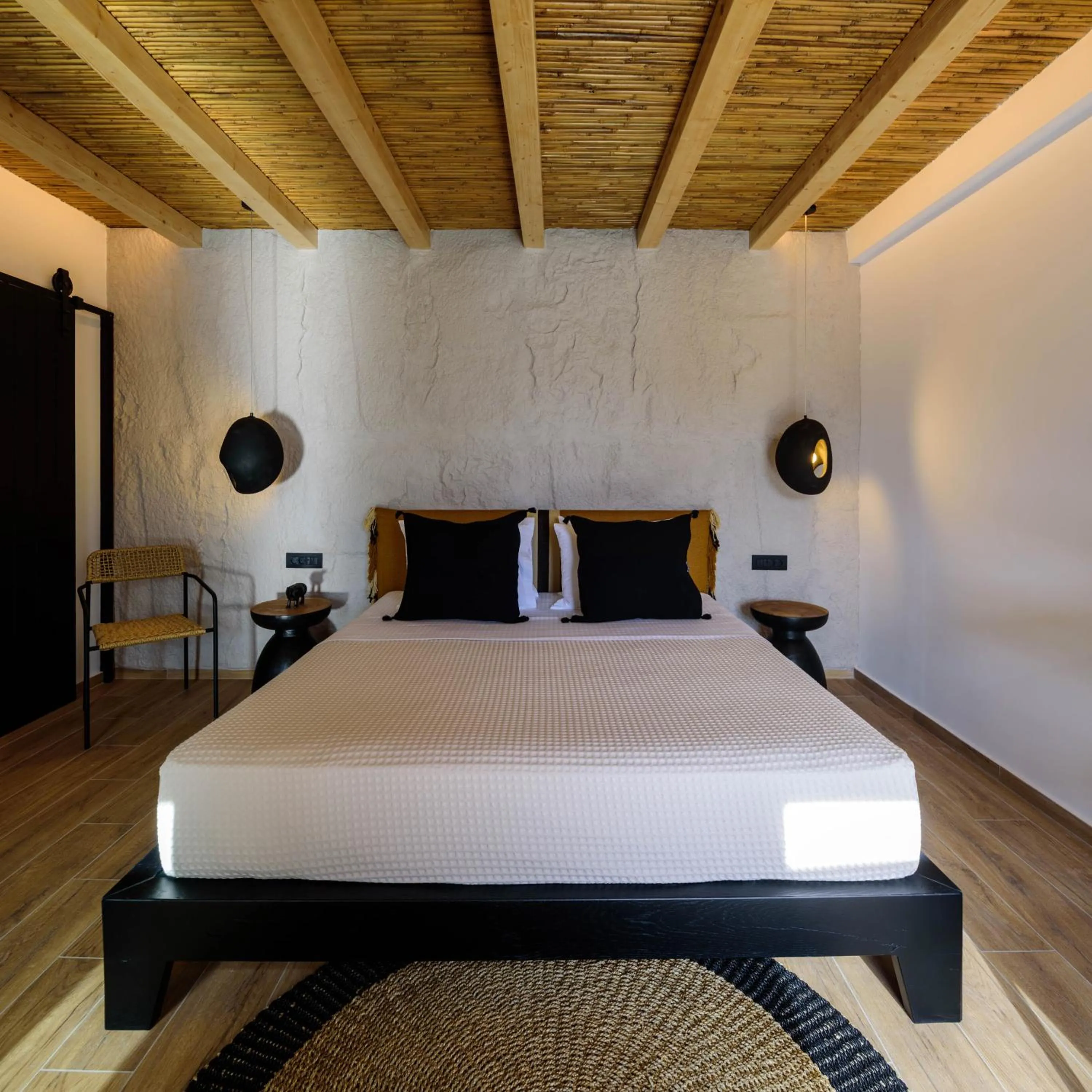 Bedroom, Bed in Olive Mykonos Villas