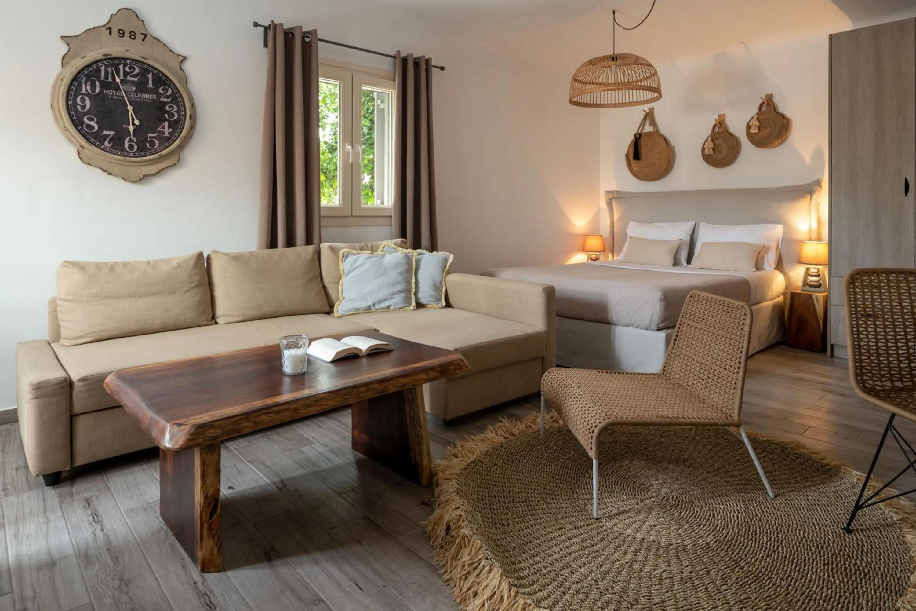 Living room in Olive Mykonos Villas