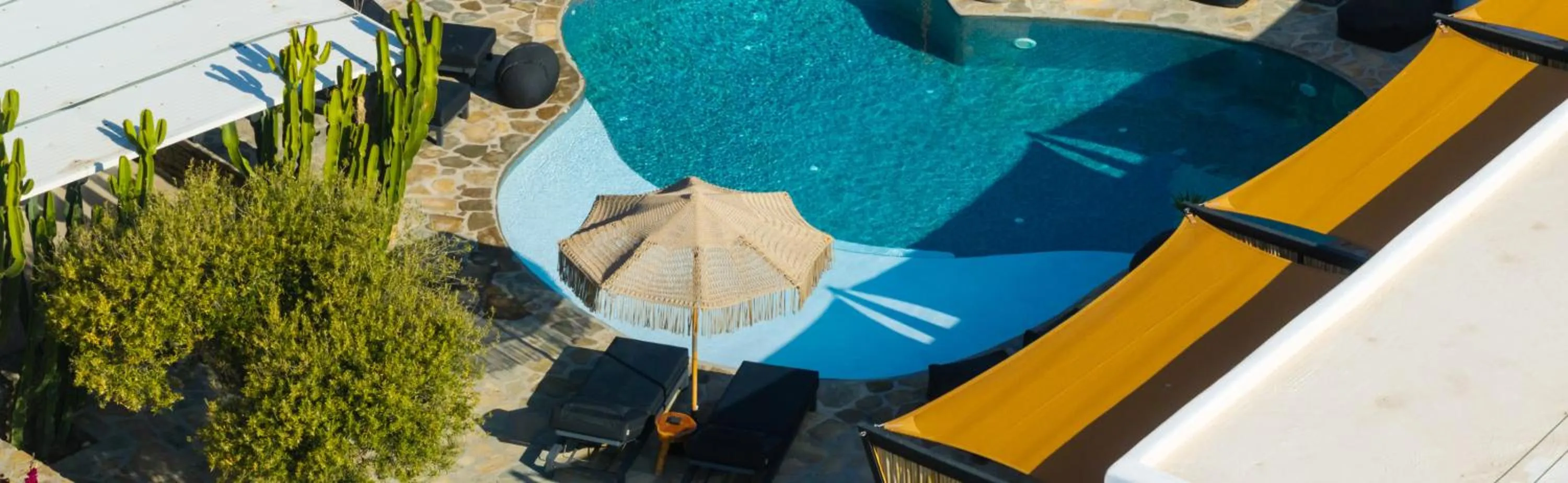 Swimming pool in Olive Mykonos Villas