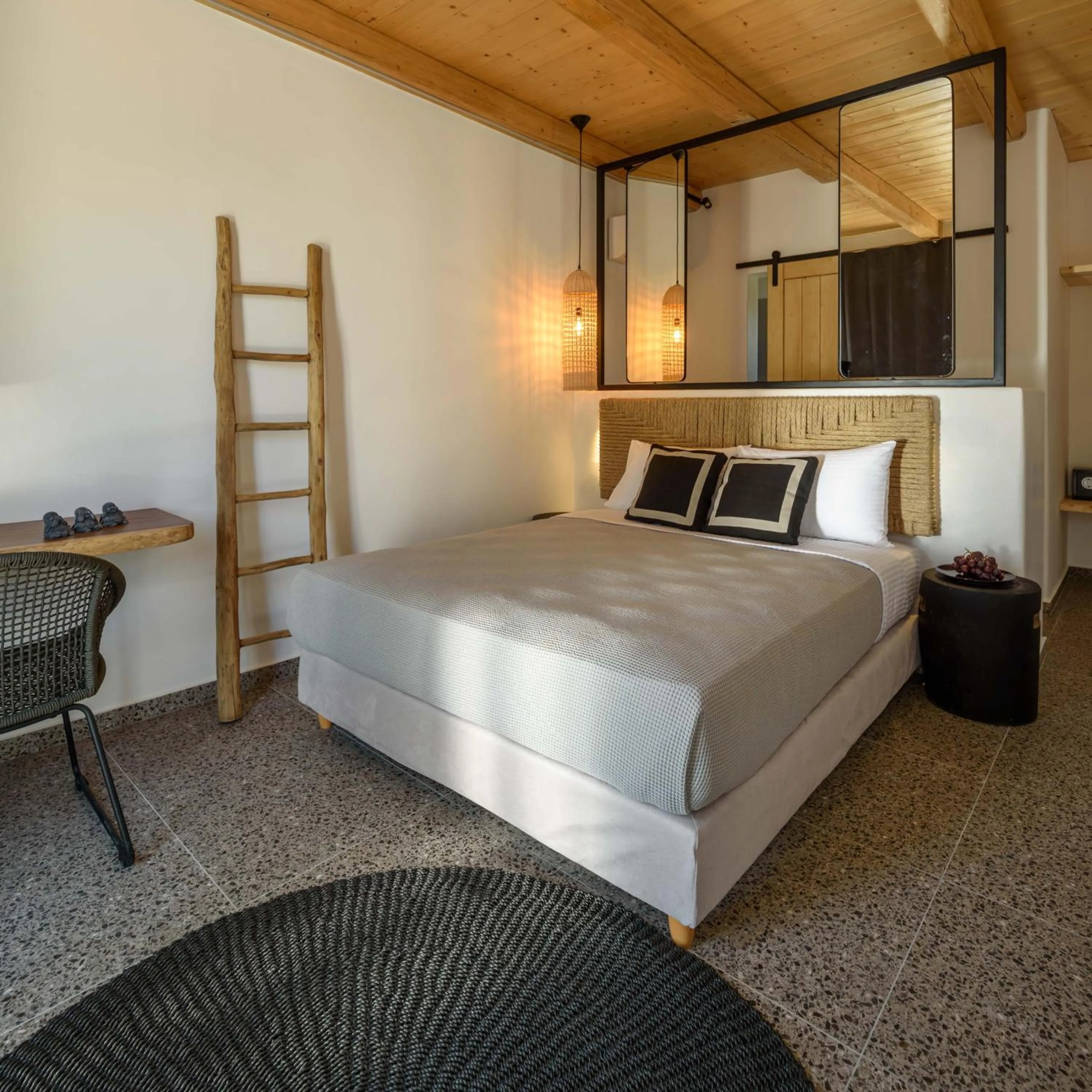 Bedroom, Bed in Olive Mykonos Villas