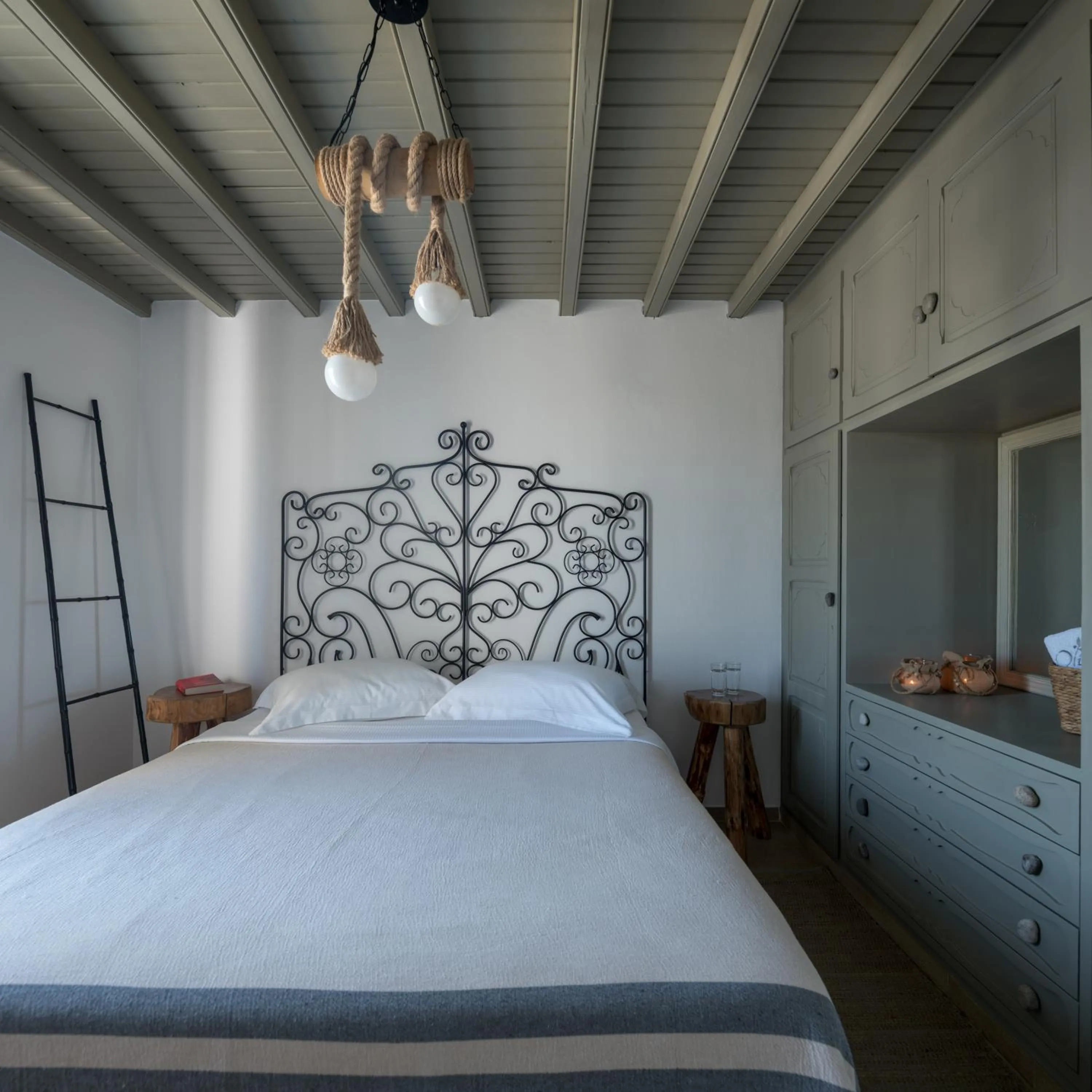 Bedroom, Bed in Olive Mykonos Villas