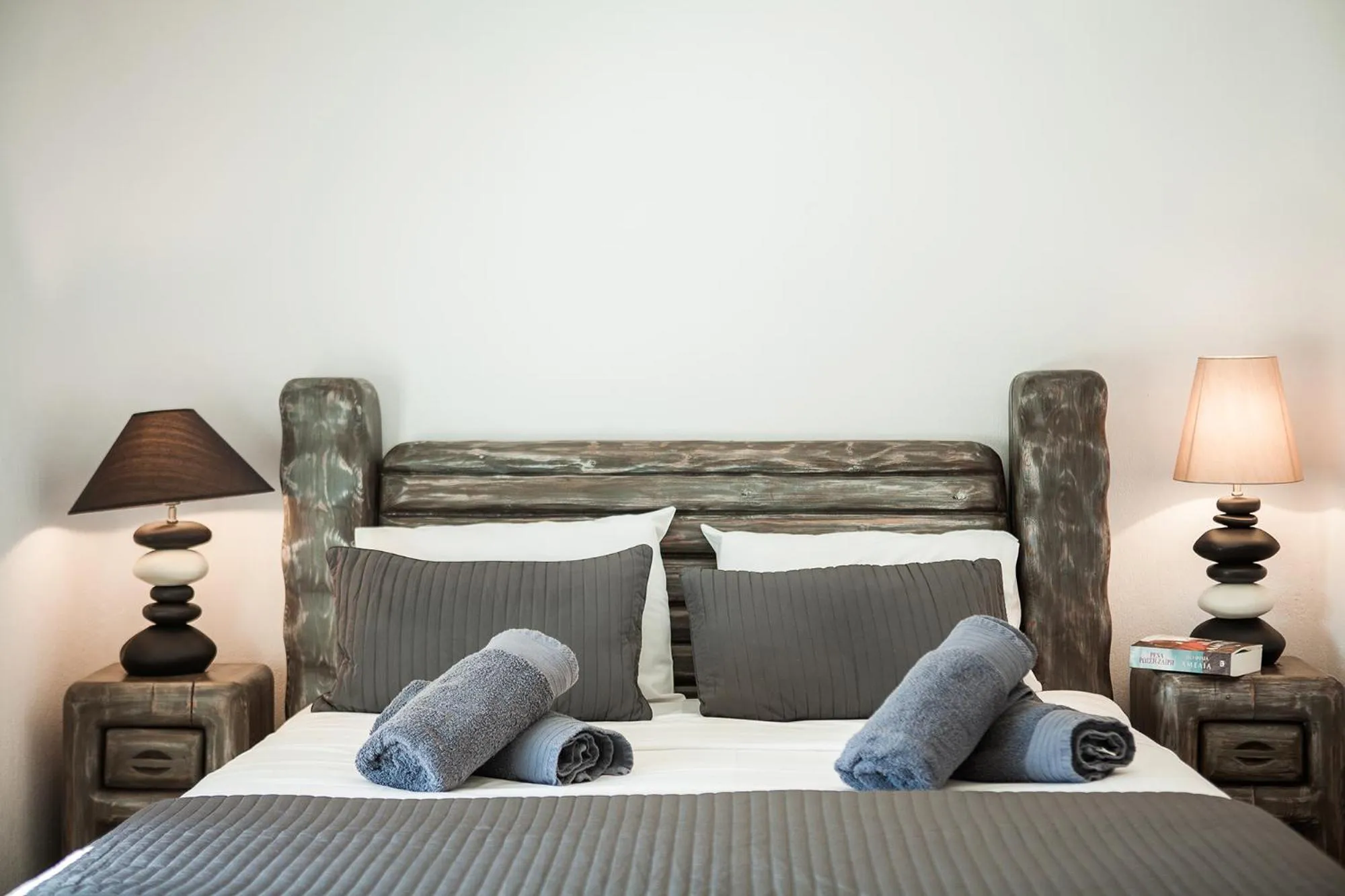 Bed in Olive Mykonos Villas