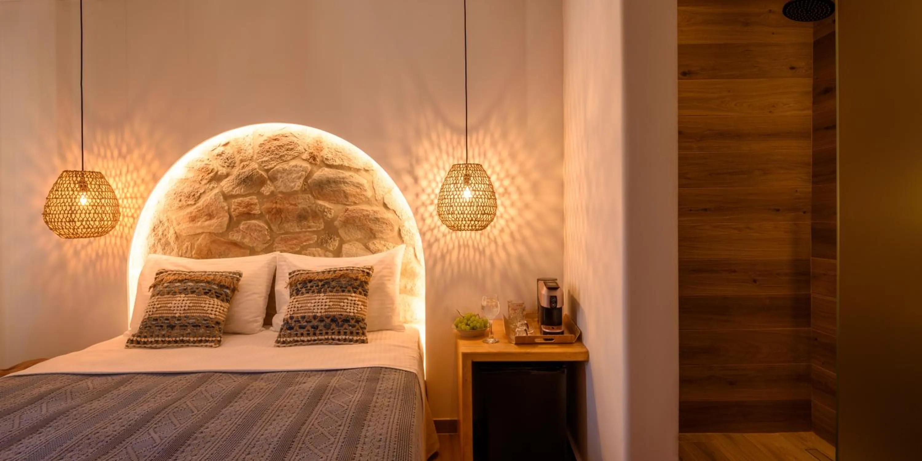 Bedroom, Bed in Olive Mykonos Villas