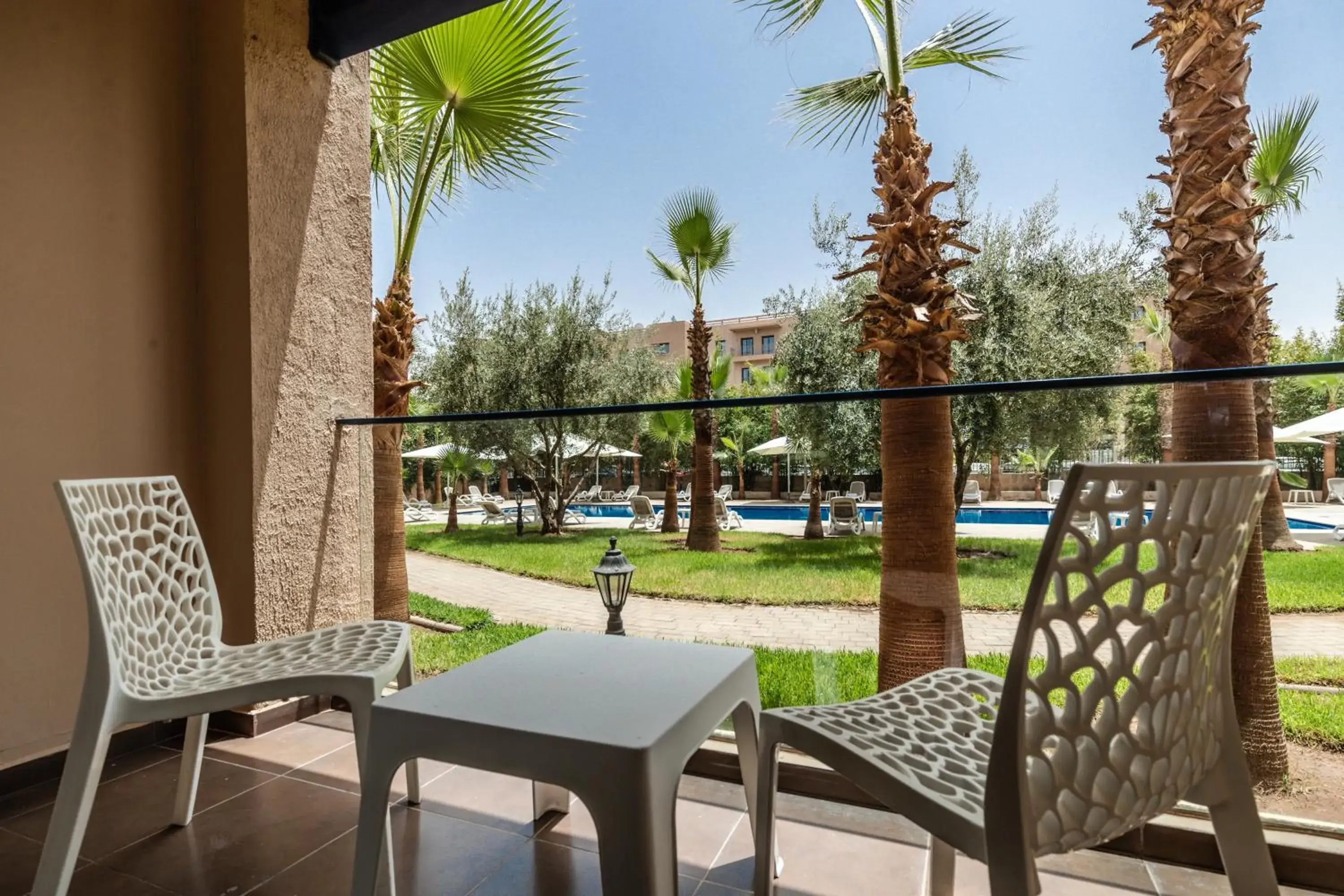 Superior Double Room with Pool View in Wazo Hotel Superior Double Room with Pool View in Wazo Hotel