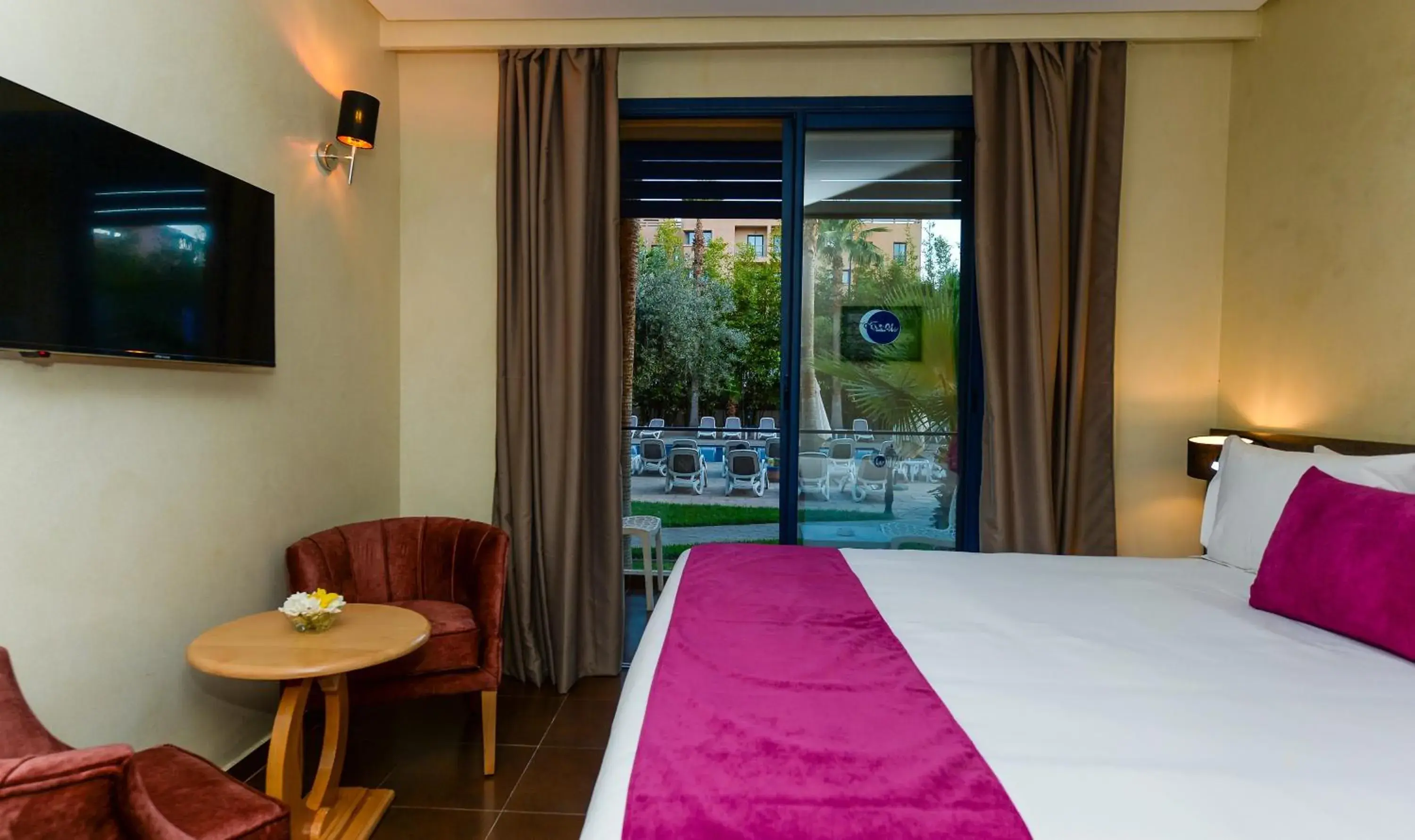 Premium Double Room Pool View in Wazo Hotel Premium Double Room Pool View in Wazo Hotel