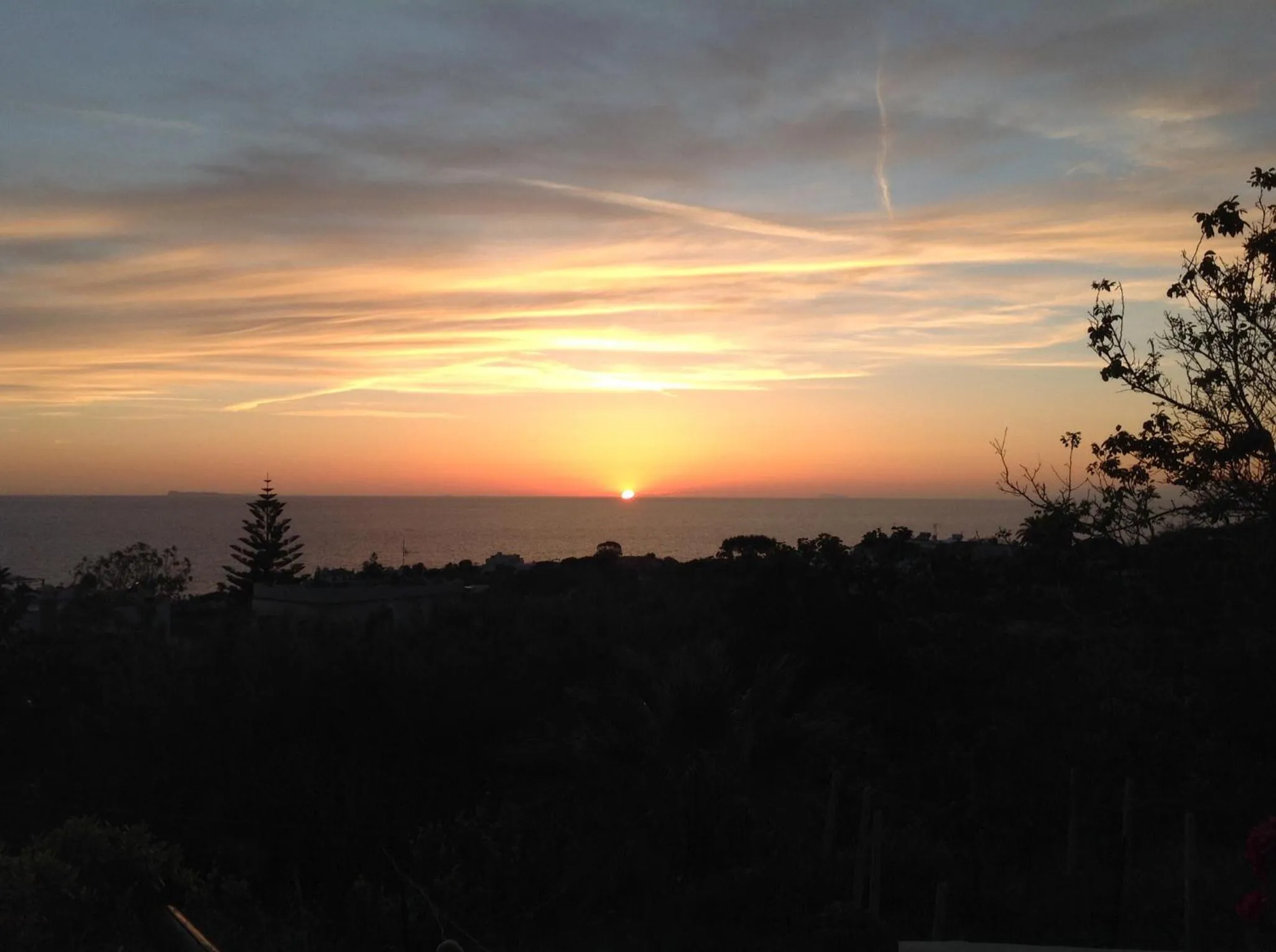 Sea view in La Terrazzina sul tramonto