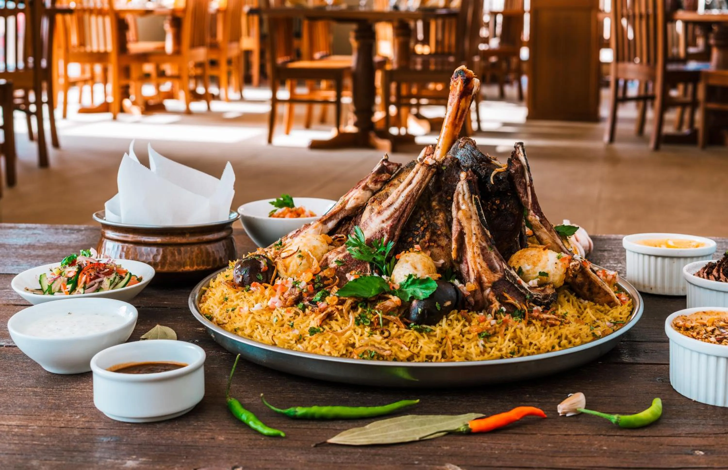 Food in Desert Nights Resort