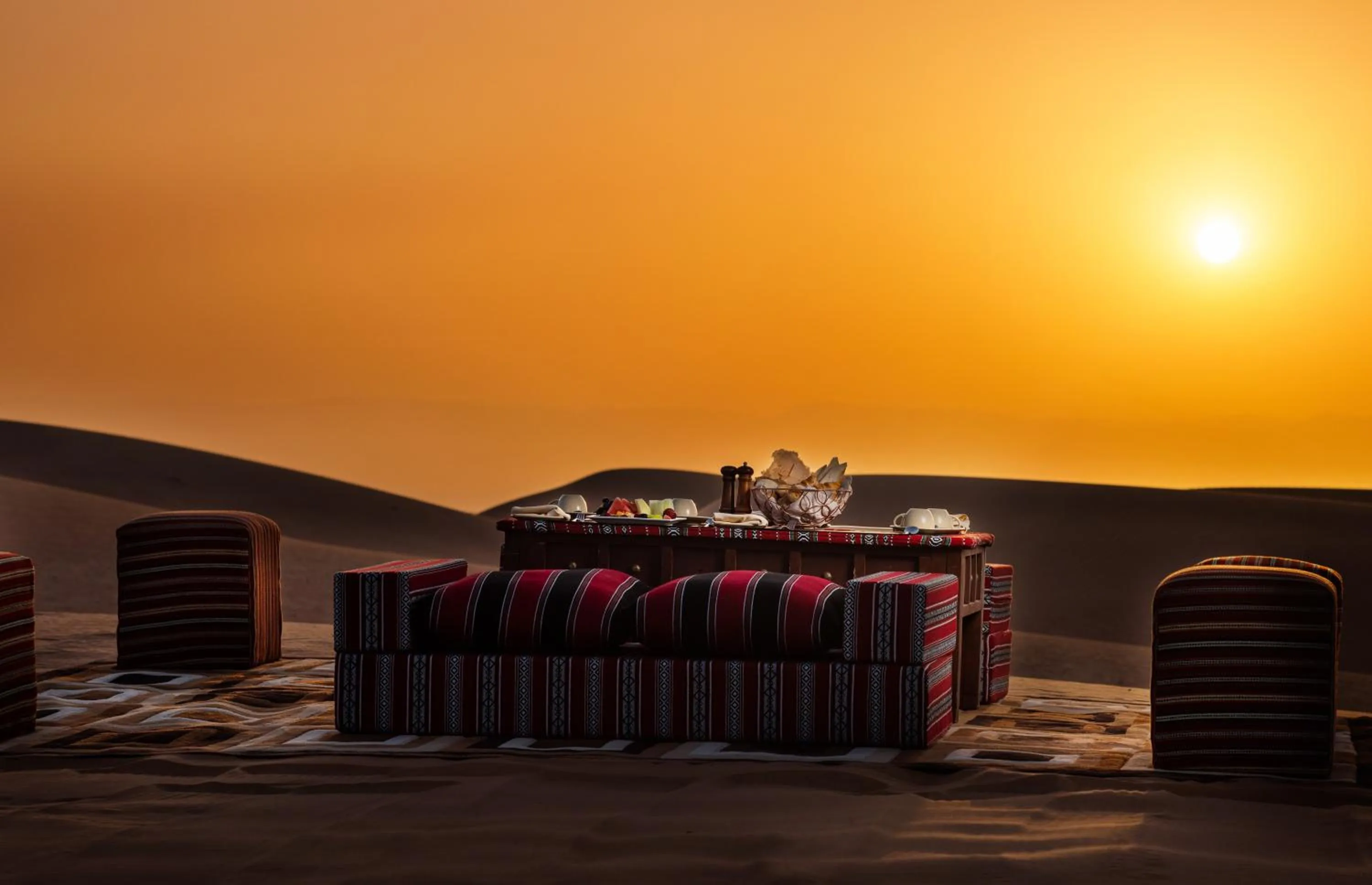 Dining area in Desert Nights Resort