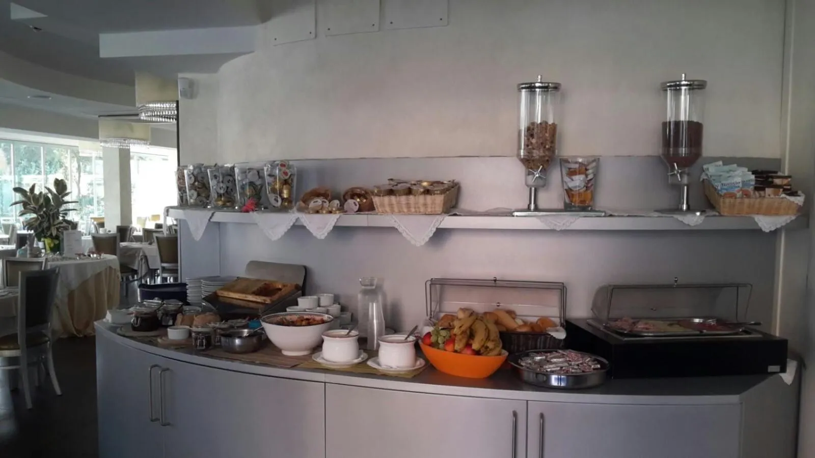 Continental breakfast in Hotel Caribia Pinarella