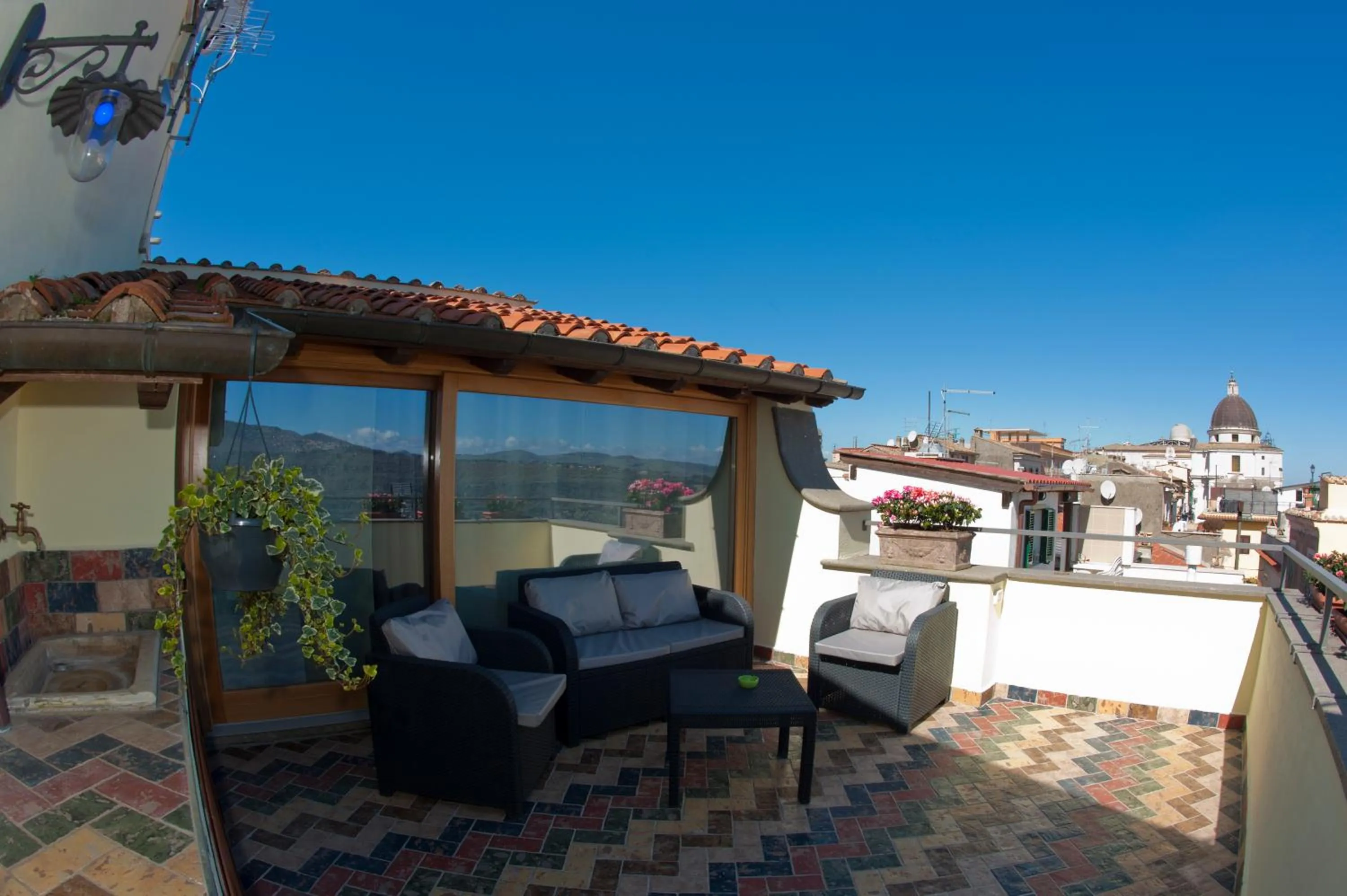 Balcony/Terrace in Atlantis Inn Castelgandolfo