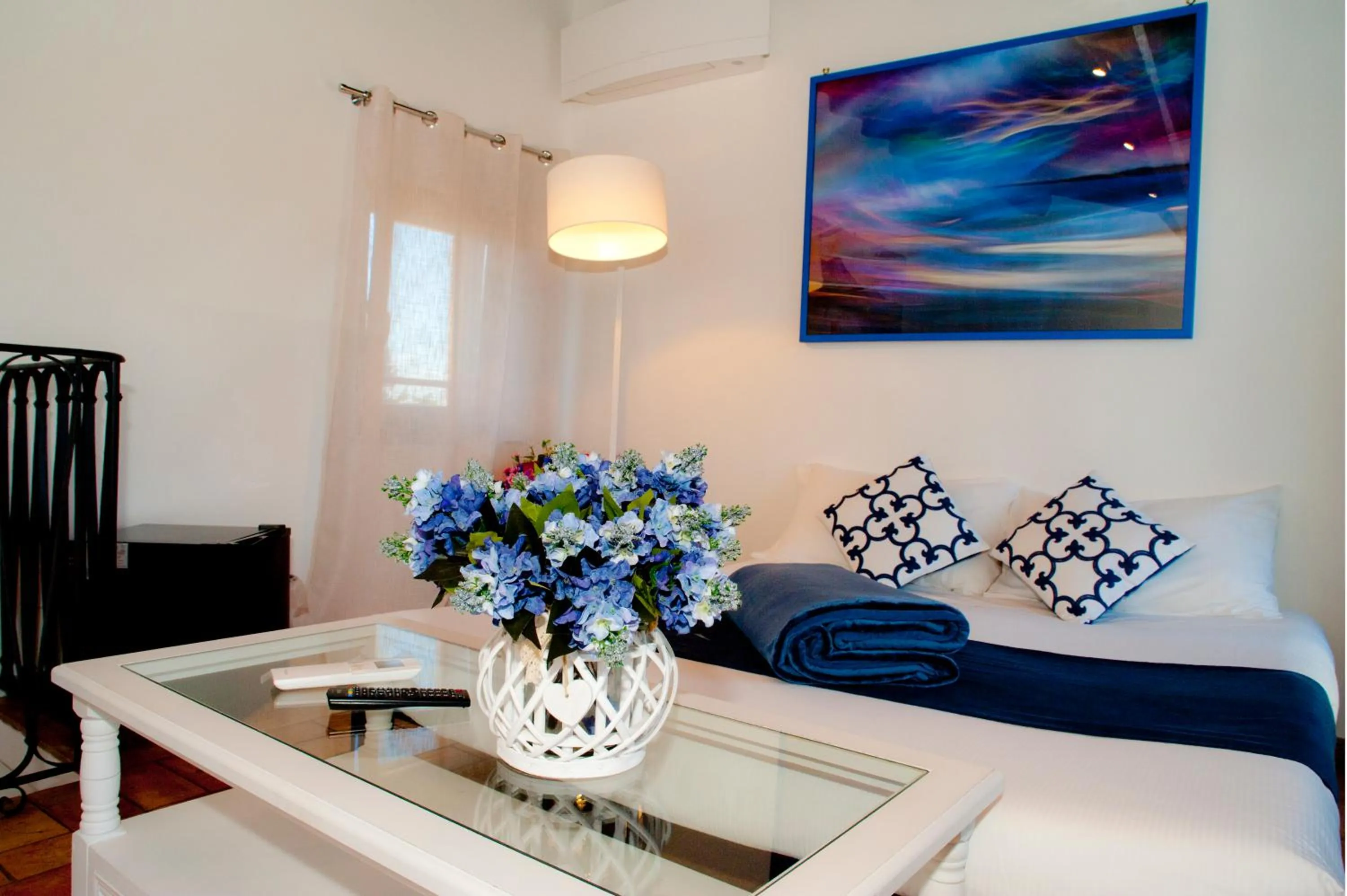 Decorative detail, Bed in Atlantis Inn Castelgandolfo