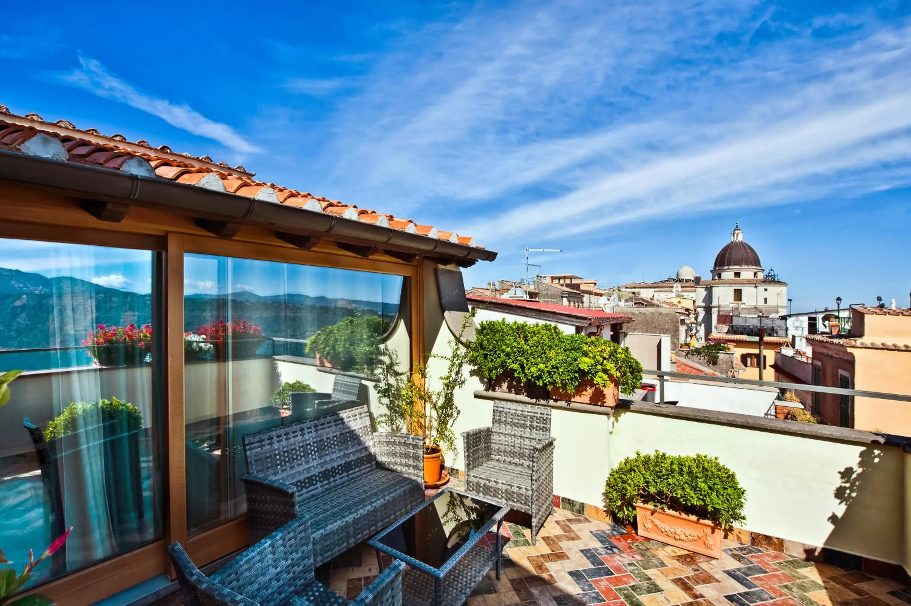 Balcony/Terrace in Atlantis Inn Castelgandolfo