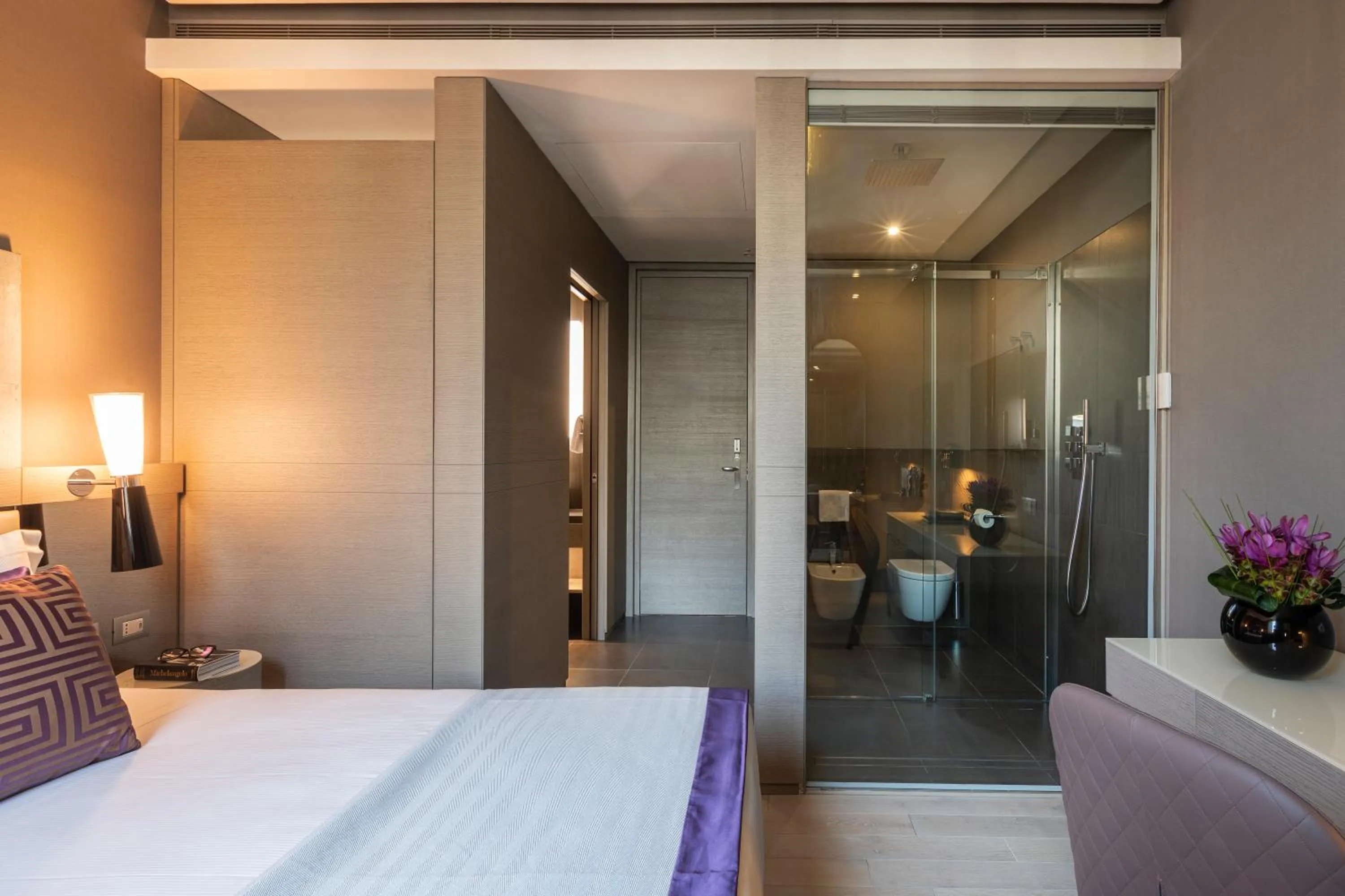 Bed in Orazio Palace Hotel