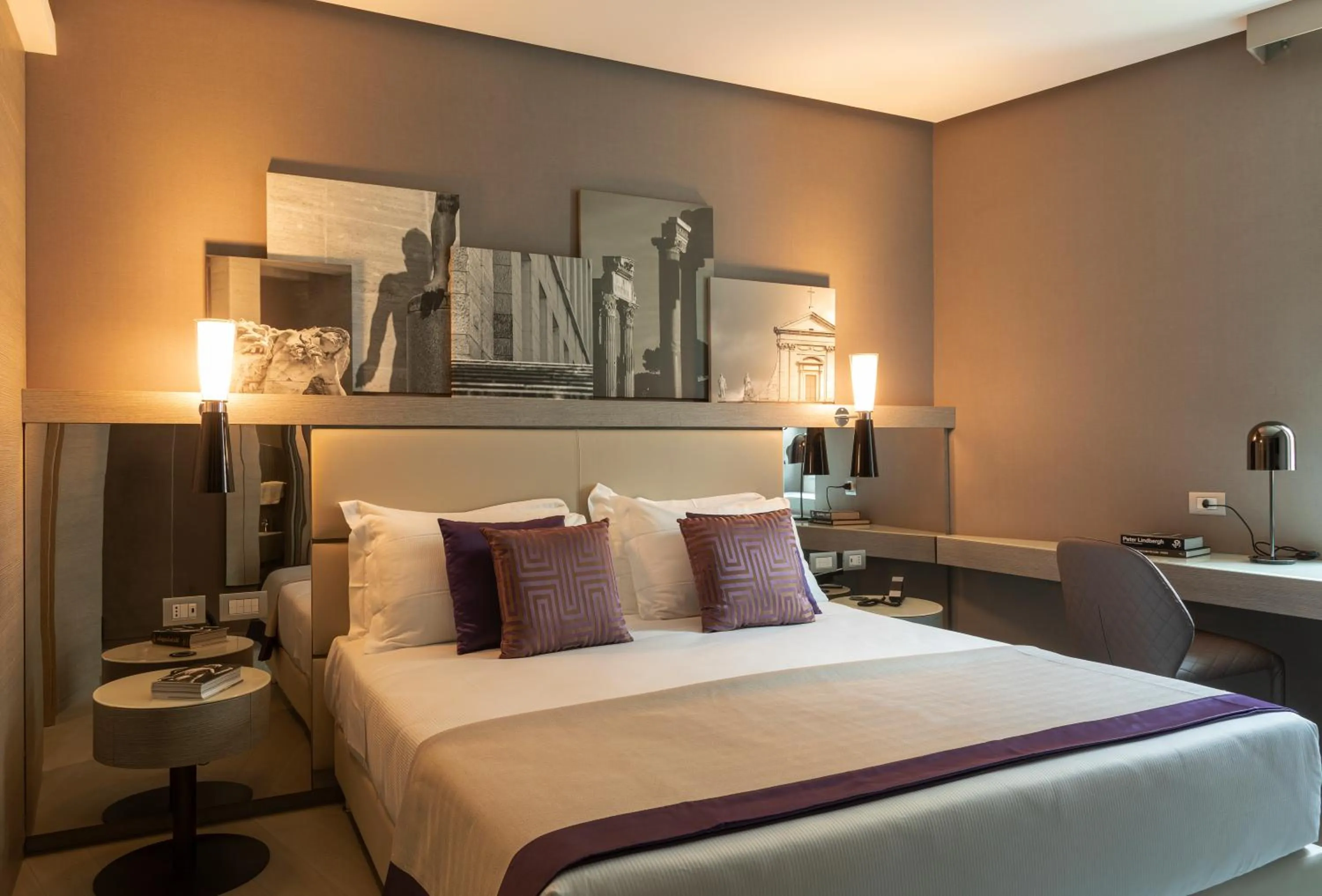 Bed in Orazio Palace Hotel