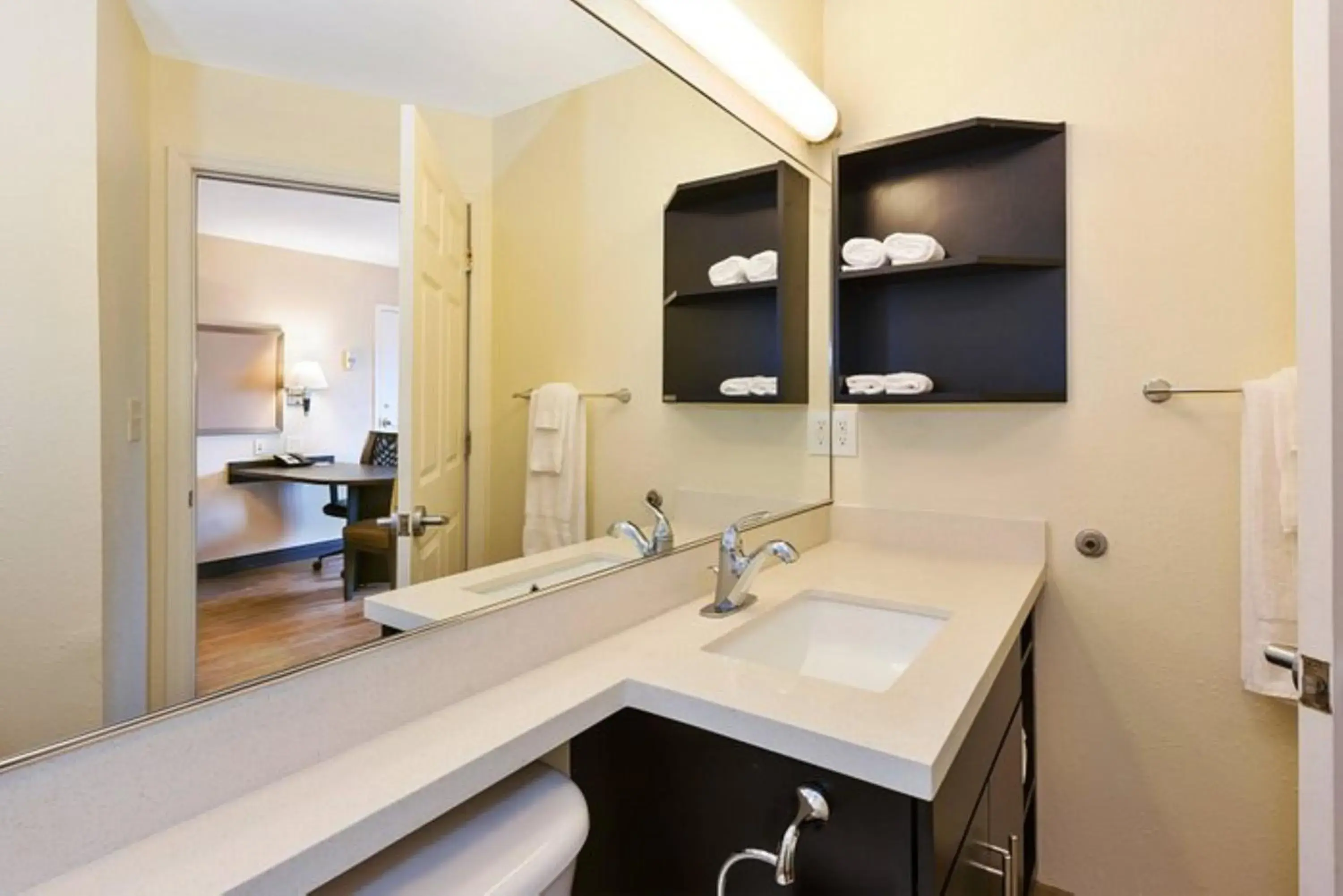 Queen Studio Suite with Roll In Shower - Mobility Accessible in Candlewood Suites Austin-Round Rock by IHG Queen Studio Suite with Roll In Shower - Mobility Accessible in Candlewood Suites Austin-Round Rock by IHG