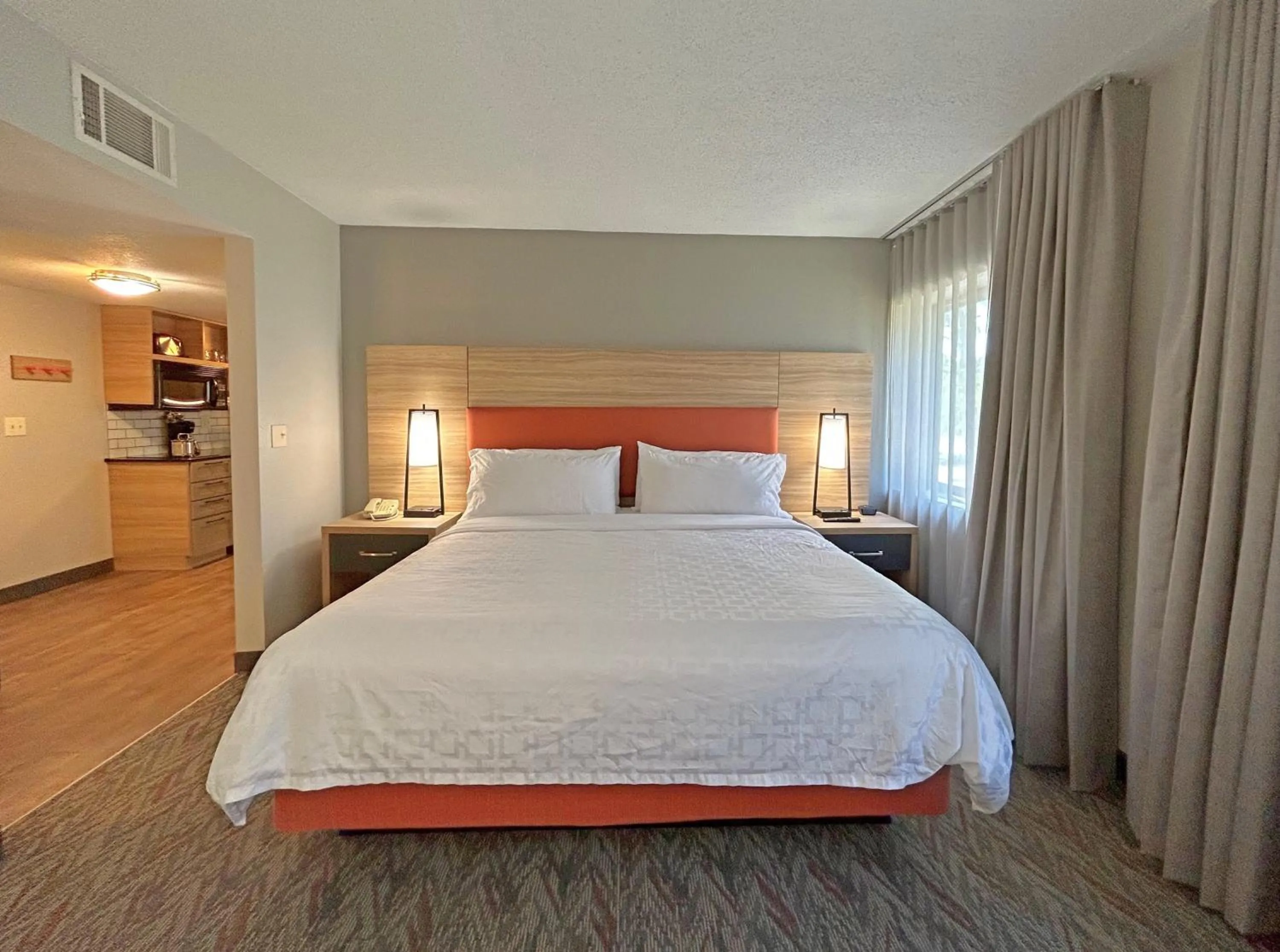 Bedroom, Bed in Candlewood Suites Indianapolis Downtown Medical District by IHG