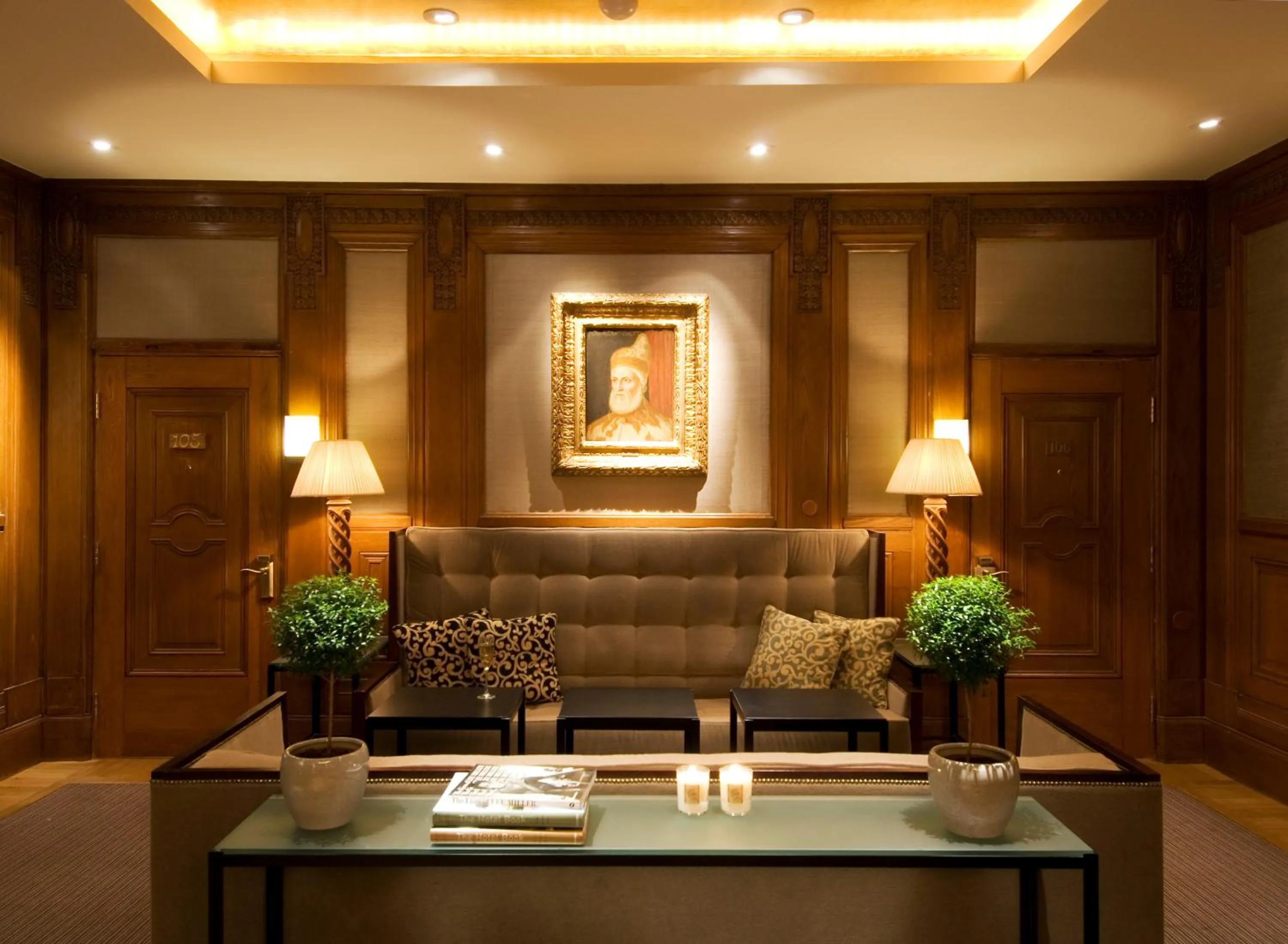 Communal lounge/ TV room in Hotel Diplomat Stockholm