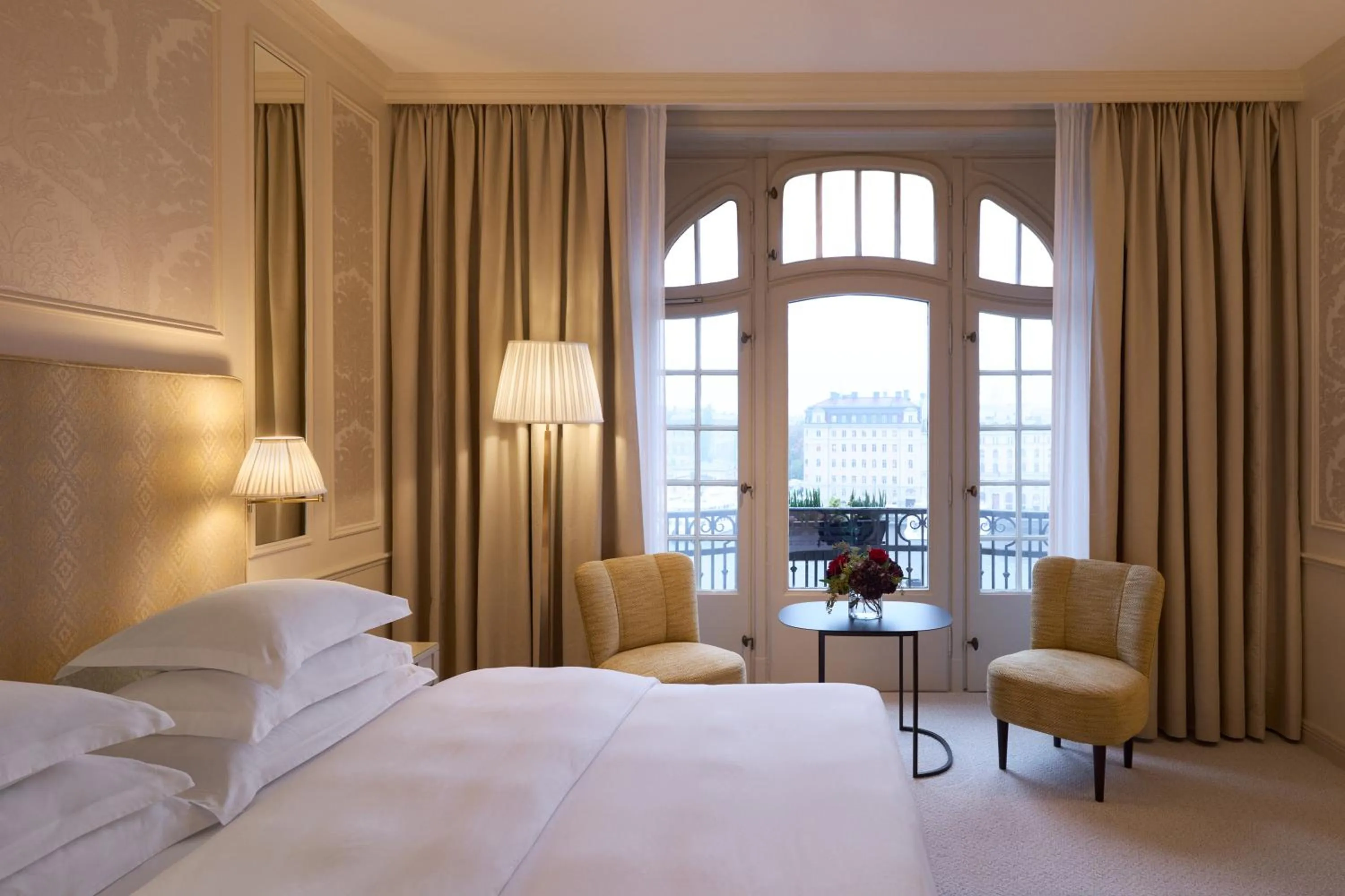 Bed in Hotel Diplomat Stockholm