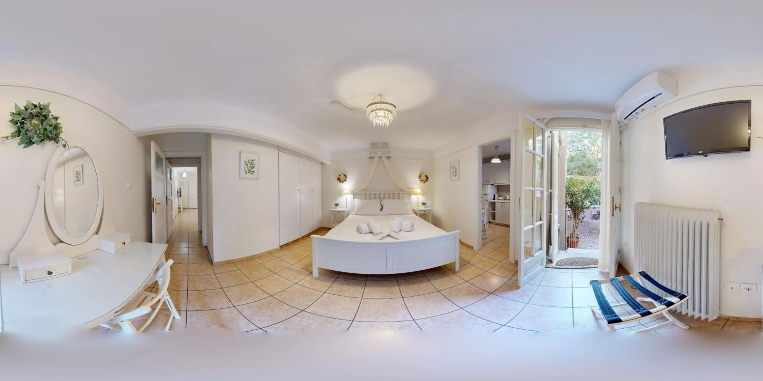 Bed in The Koukaki Residence