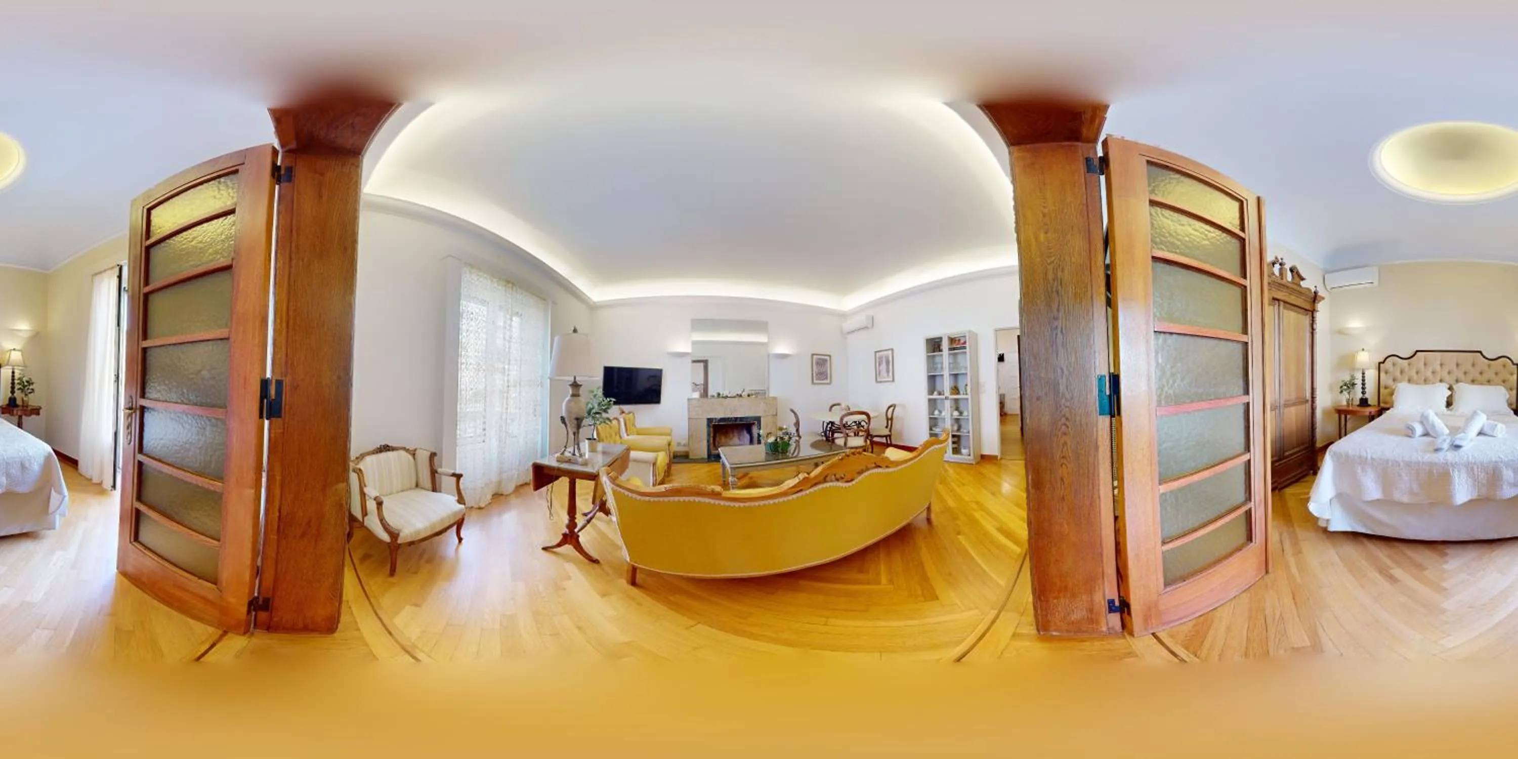 Property building, Bed in The Koukaki Residence